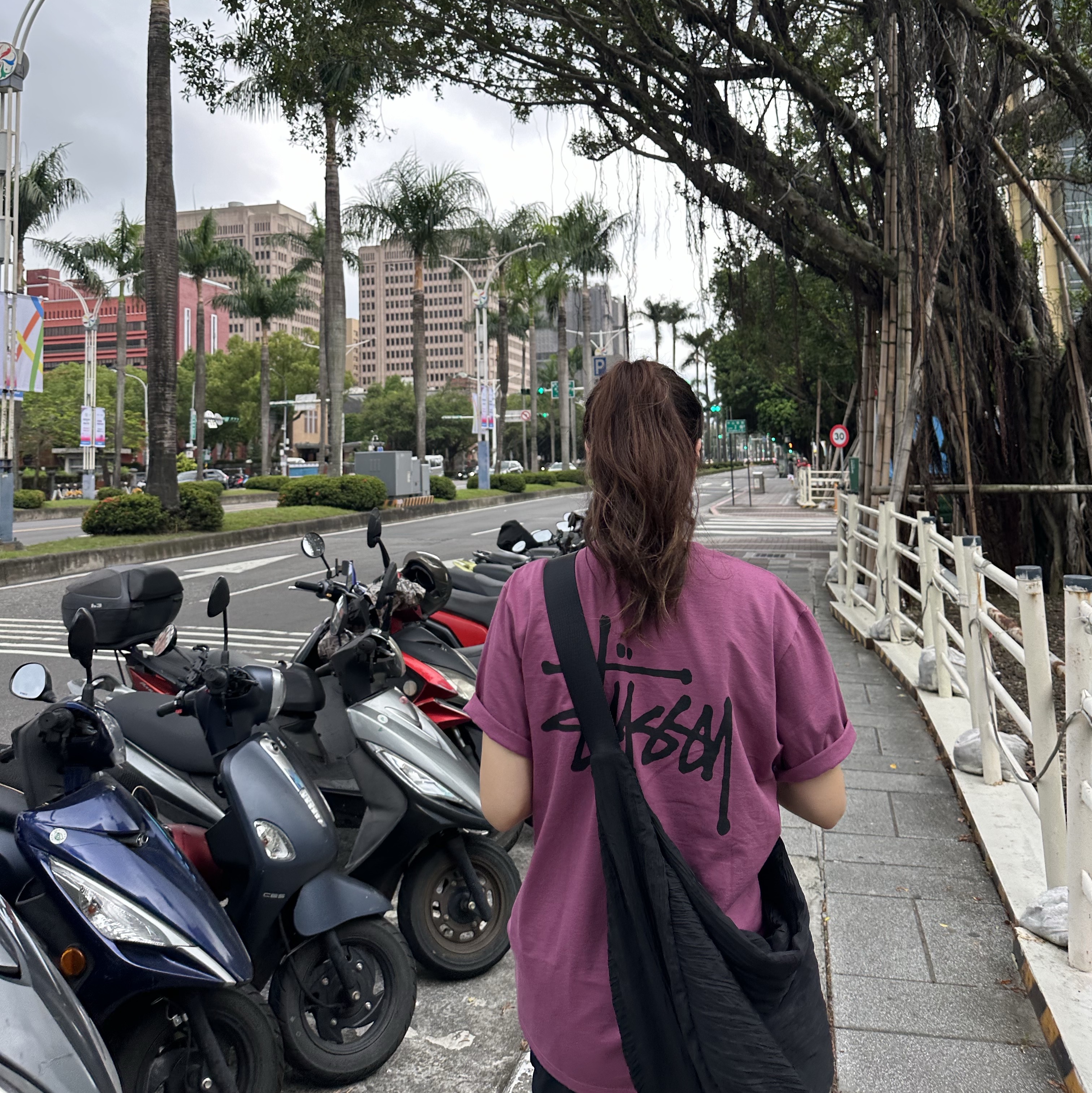 Stussy Basic Stussy T-Shirt Berry 2024 착용 스타일