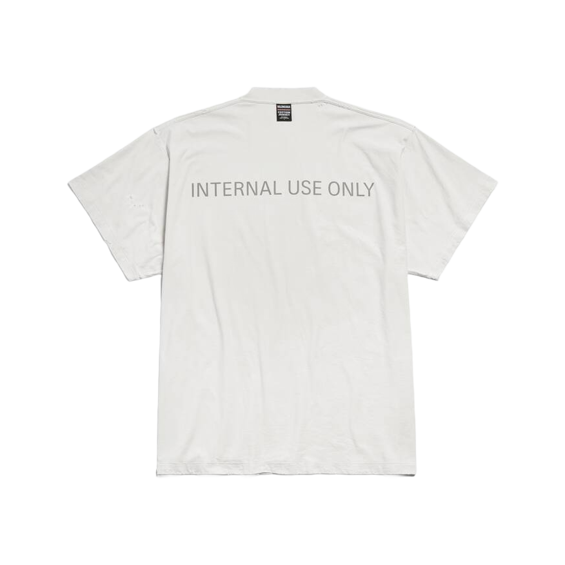 (W) Balenciaga Internal Use Only Inside Out T-Shirt Oversized Off White 상세 이미지 2