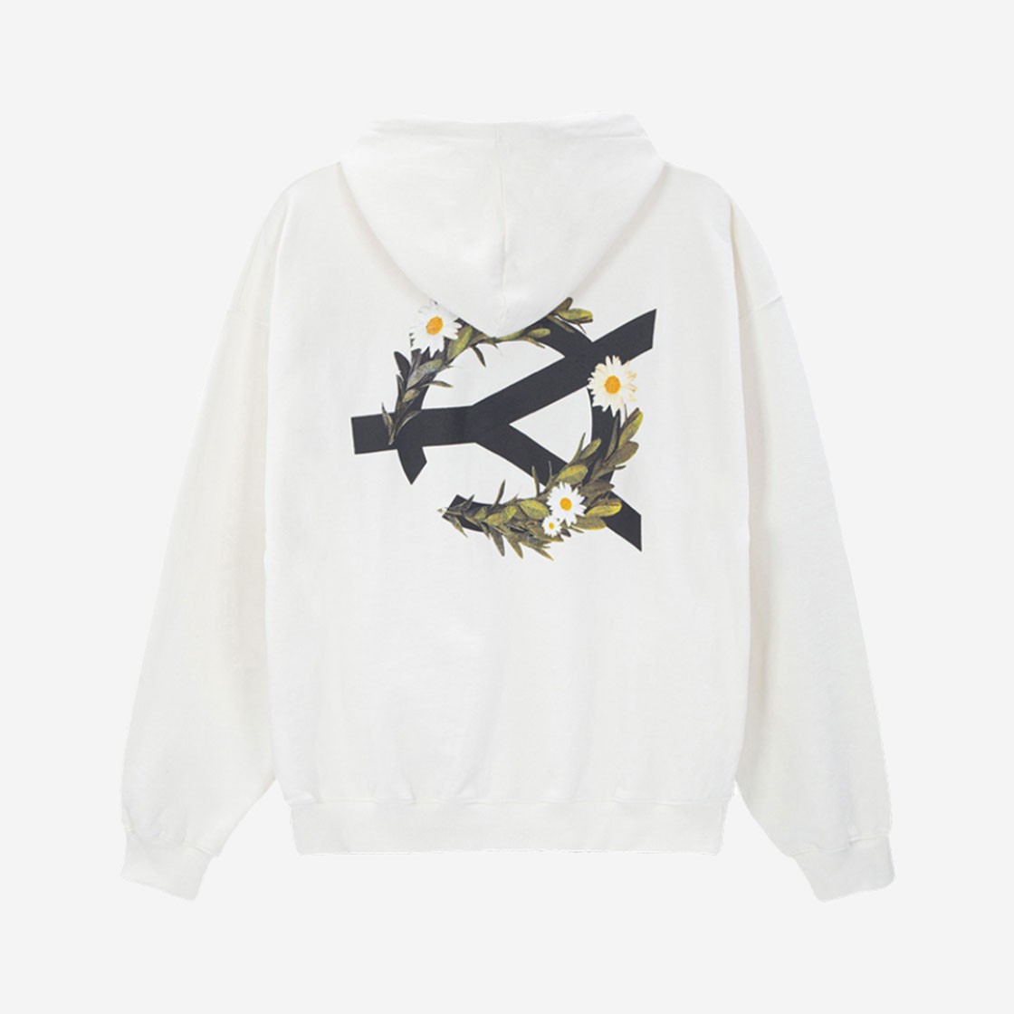 OY Daisy Logo Hoodie White 상세 이미지 2