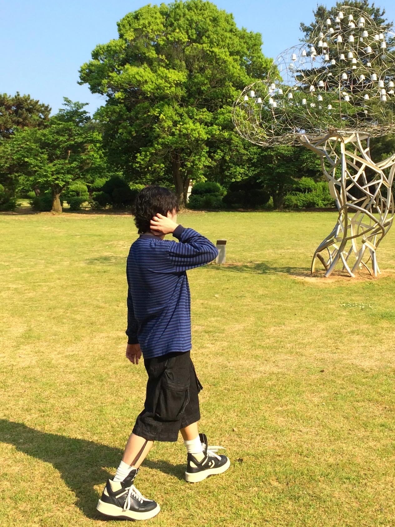 Converse x Drkshdw Turbowpn Black Cream 착용 스타일