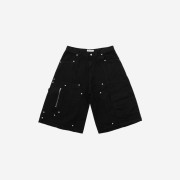 Nos Couleurs x Koin Rivet Carpenter Shorts Black