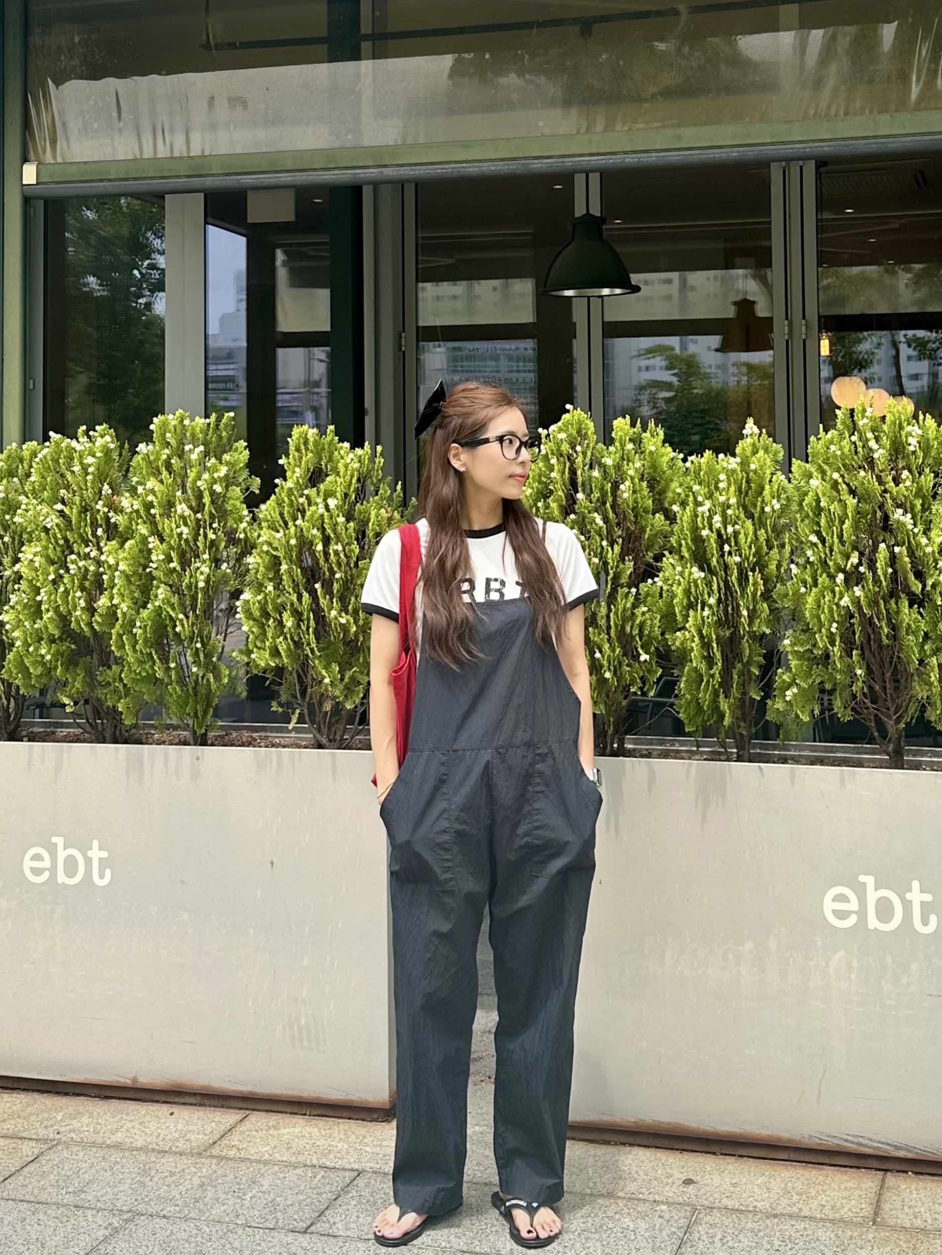 CDG '84-85 Staff Blouson Black 착용 스타일 - 2