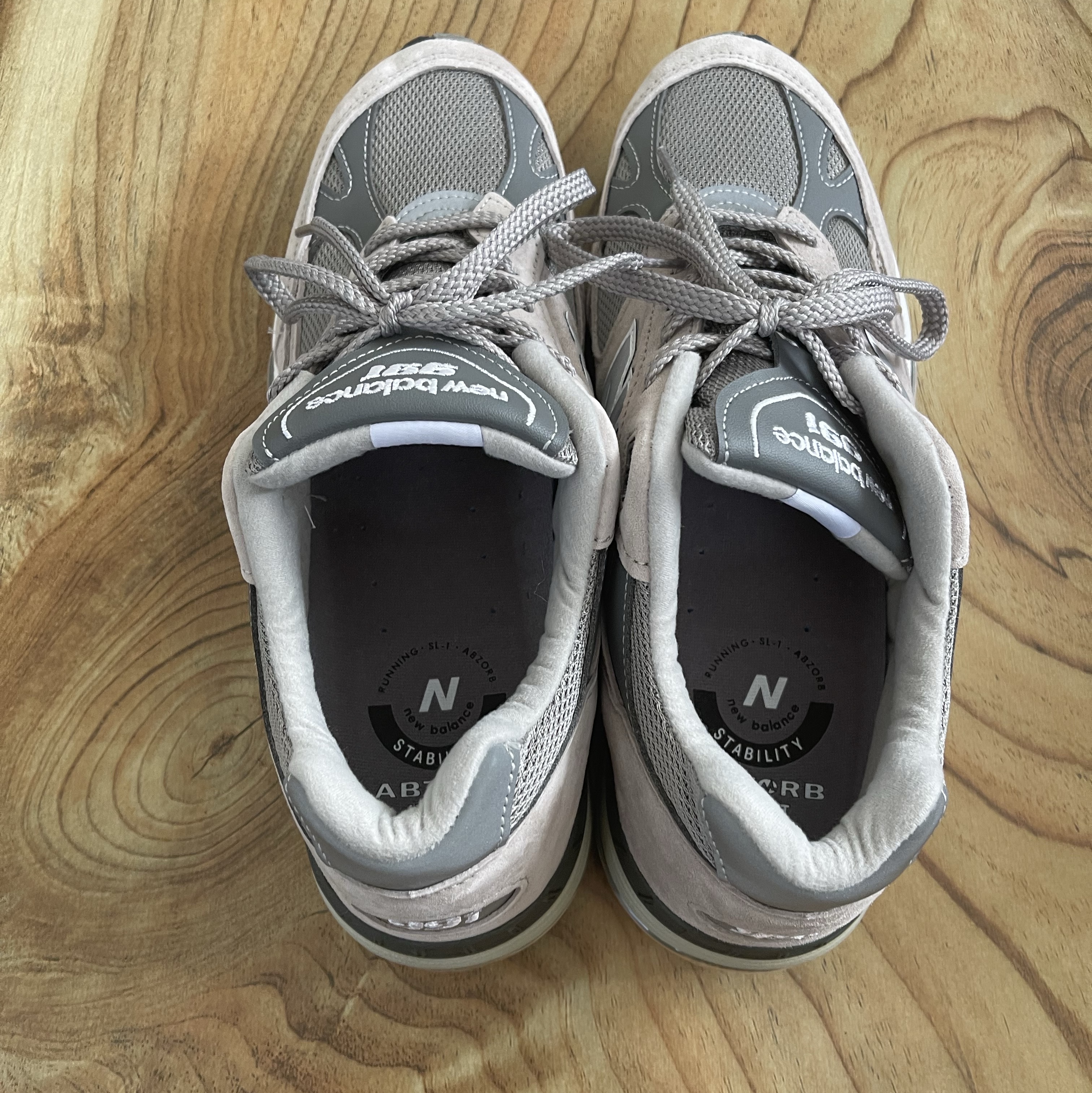 New Balance 991 Made in UK Grey 착용 스타일 - 2
