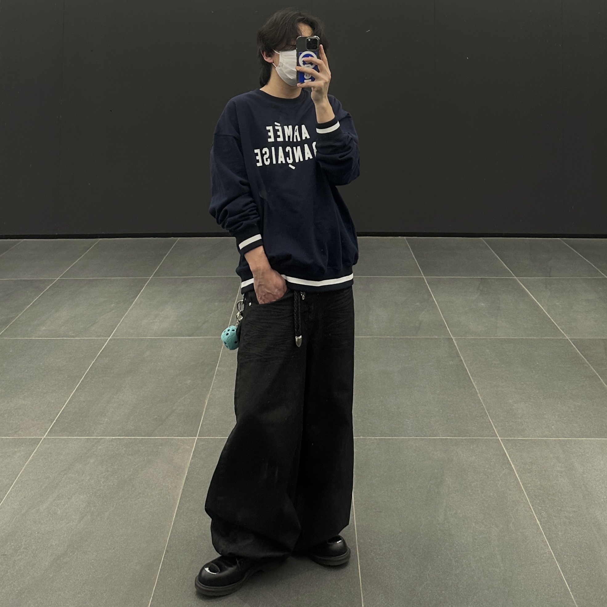 Stussy Fuzzy Dice Keychain Teal, Dr. Martens 1461 Bex Steel Toe Overdrive Black 착용 스타일