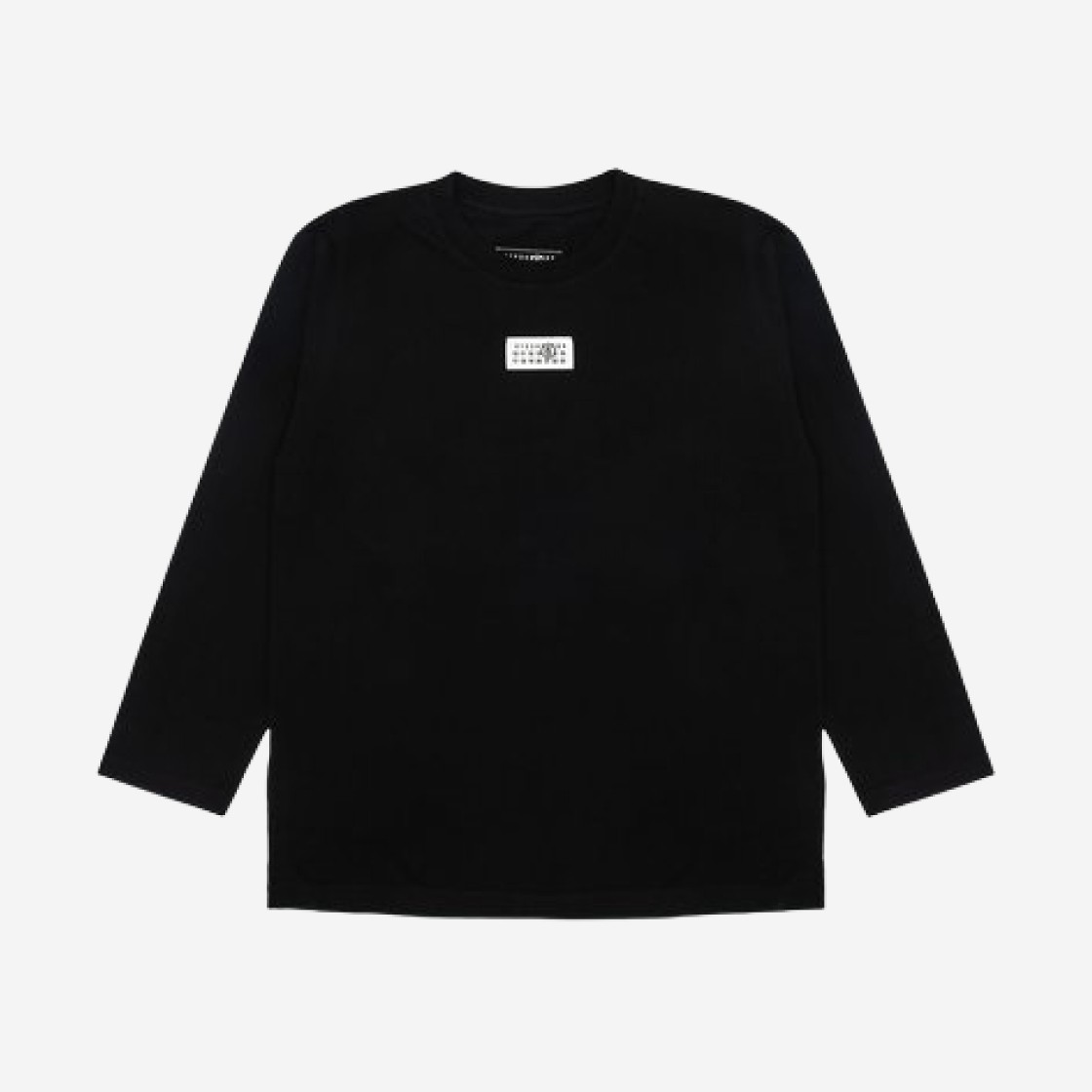 MM6 Maison Margiela Numeric Signature Long Sleeve T-Shirt Black 상세 이미지 1