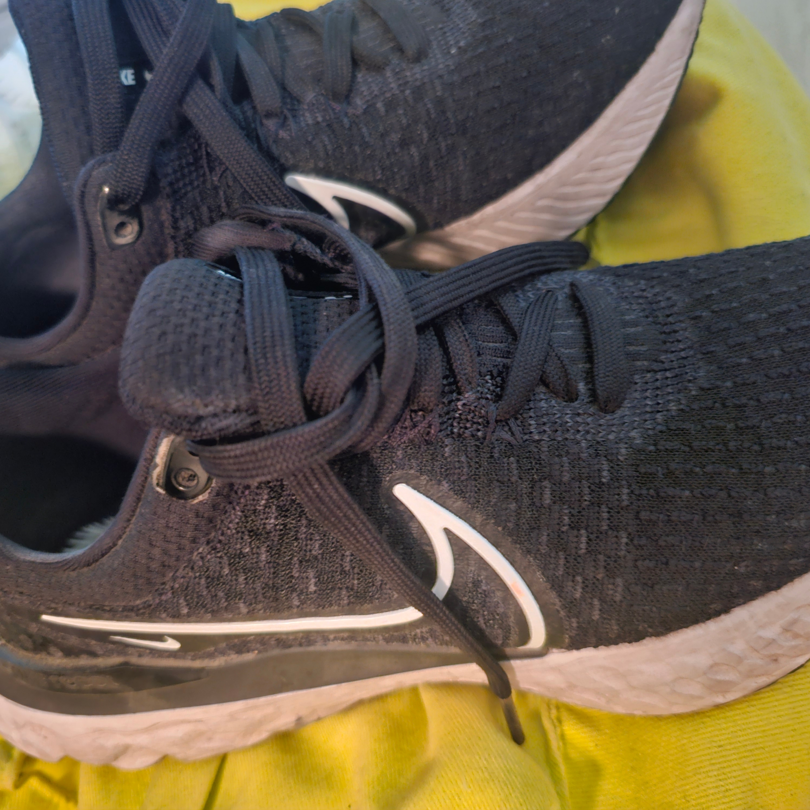 Nike React Infinity Run Flyknit 3 Black White 착용 스타일