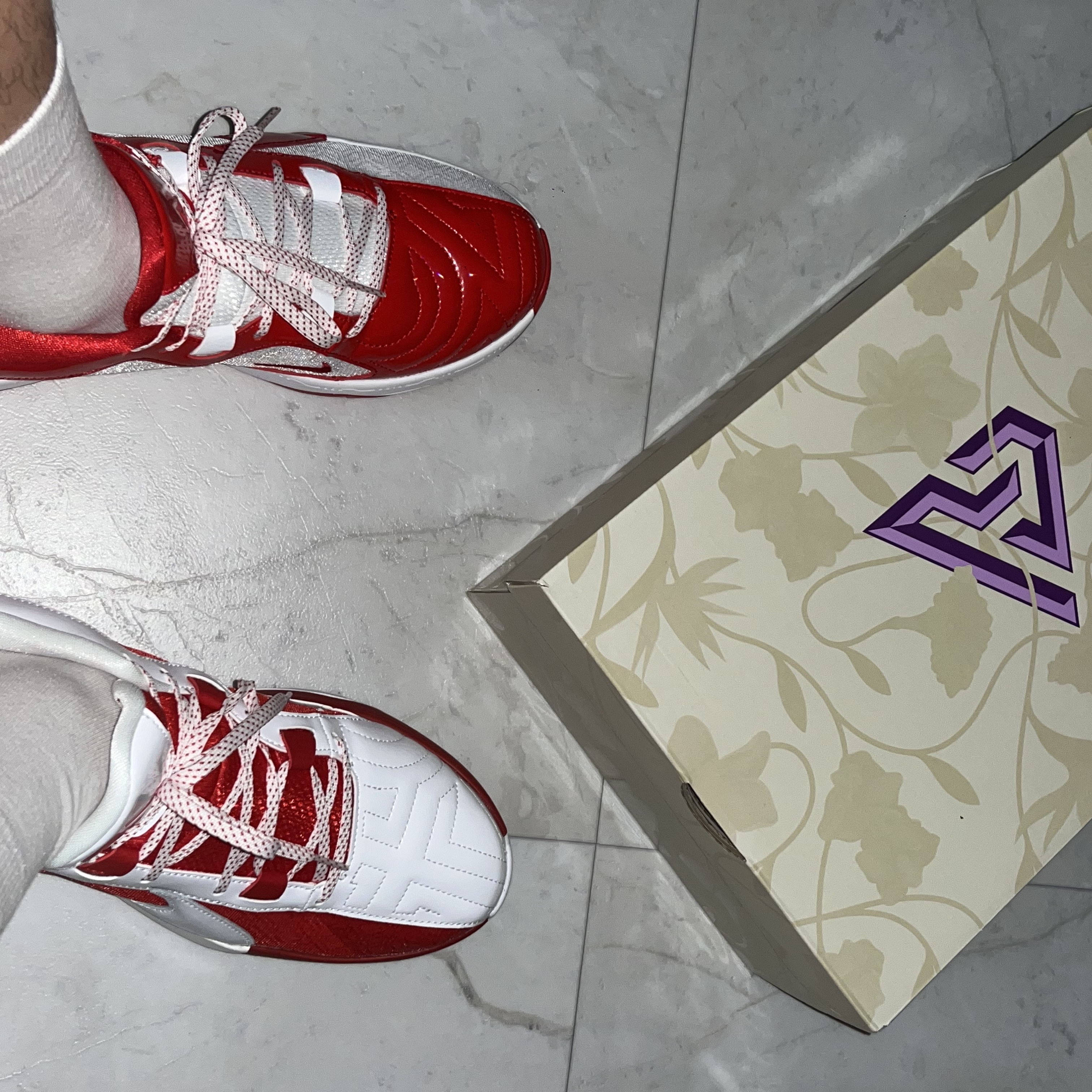 Nike Giannis Freak 5 ASW EP University Red White 착용 스타일 - 2