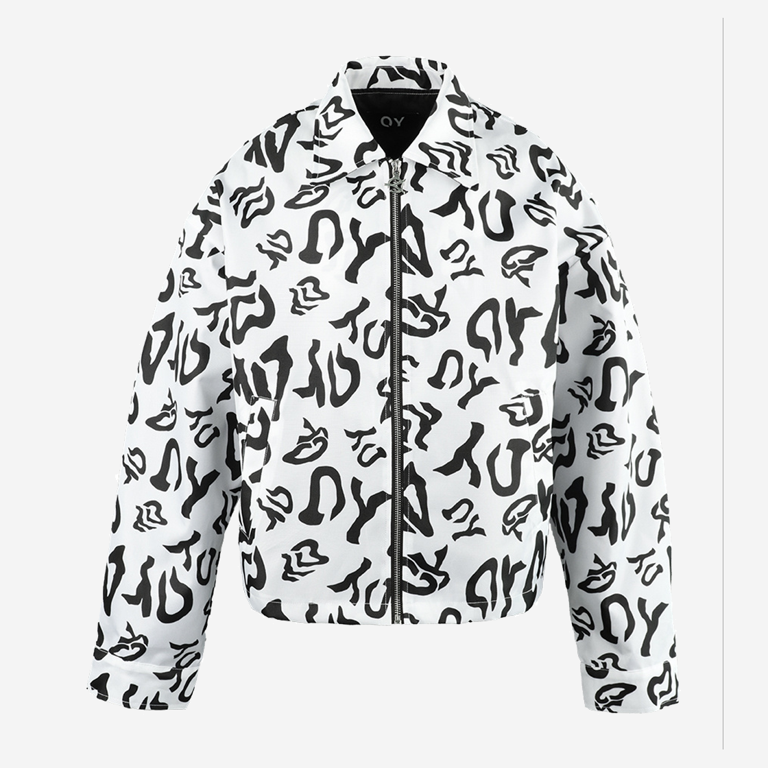 OY Wave Logo Back Star Jacket White 상세 이미지 1