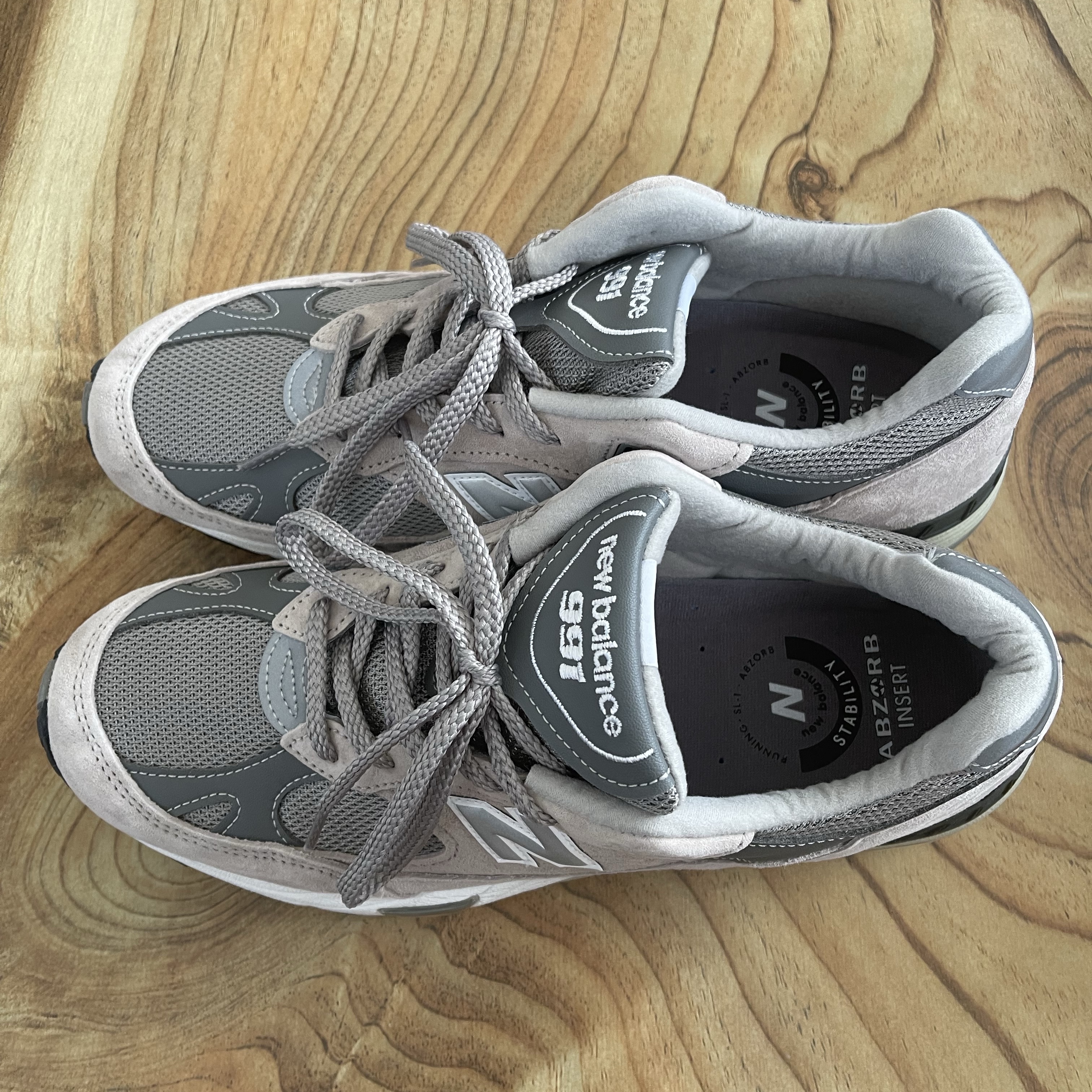 New Balance 991 Made in UK Grey 착용 스타일 - 4