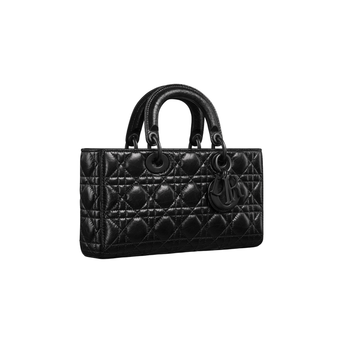 Dior Medium Lady D-Joy Bag Black Crinkled 상세 이미지 2