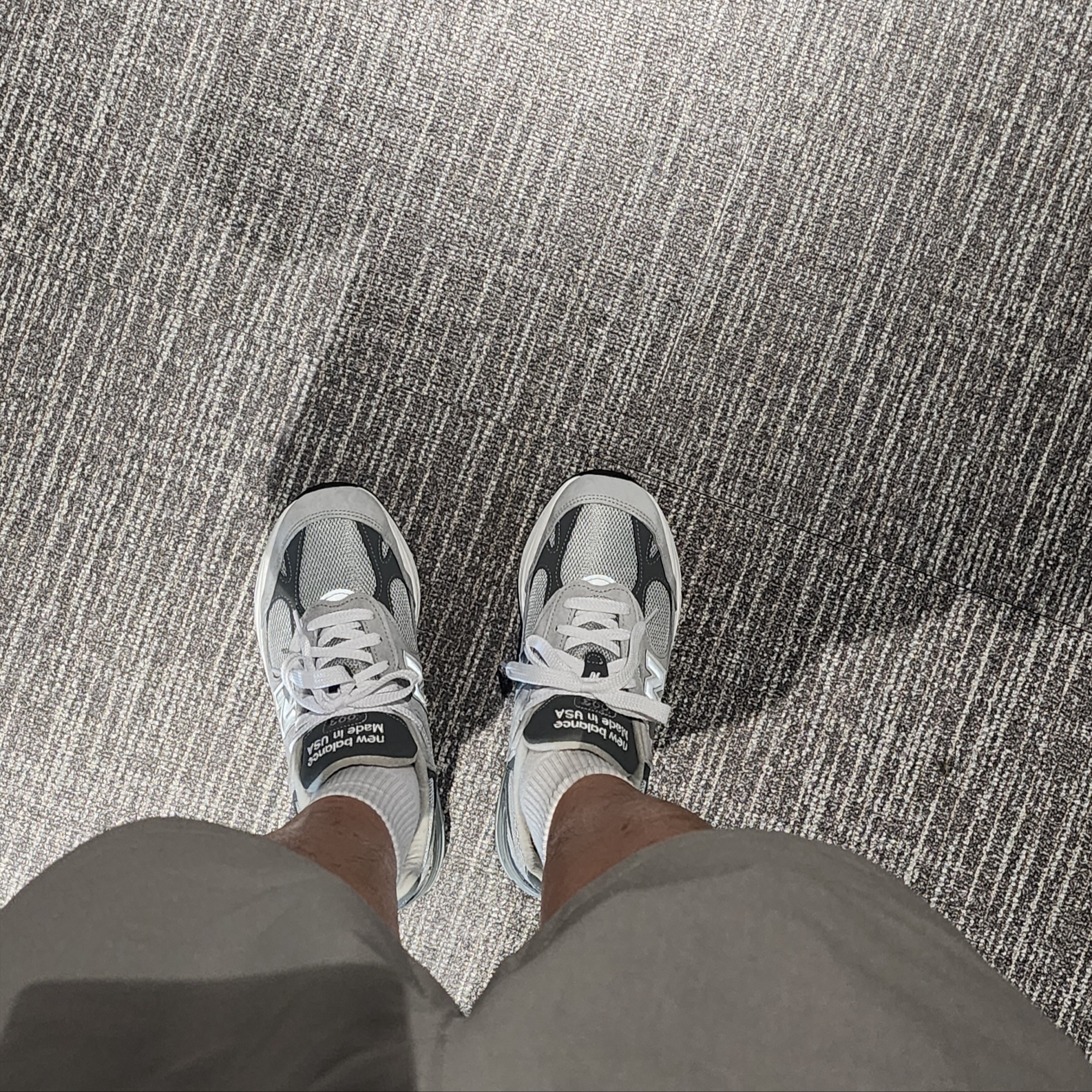 New Balance 993 Made in USA Grey - 2E Wide 착용 스타일