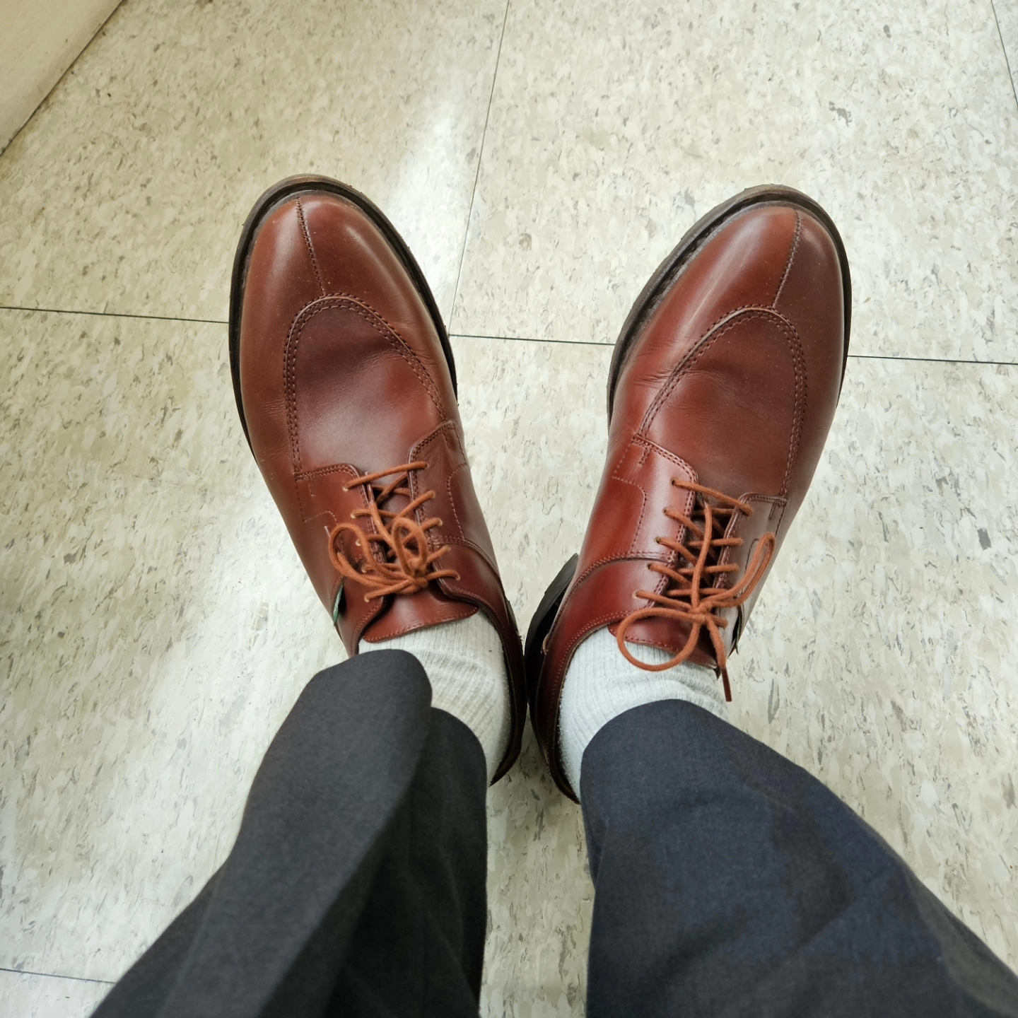 Paraboot Avignon Griff Lisse Marron, Rolex Submariner 41mm 124060 Black Oyster 착용 스타일 - 4