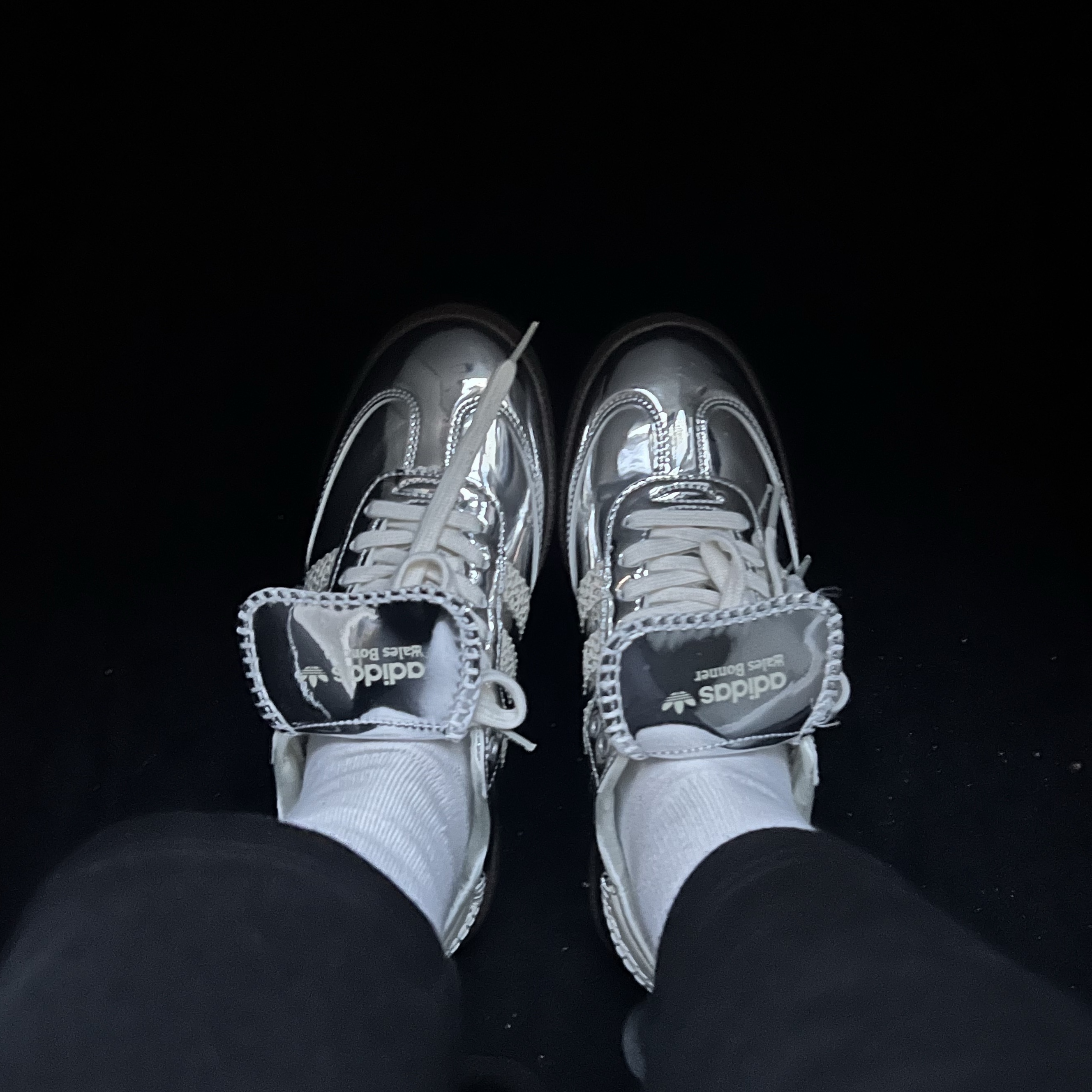 Adidas x Wales Bonner Samba Silver Metallic 착용 스타일