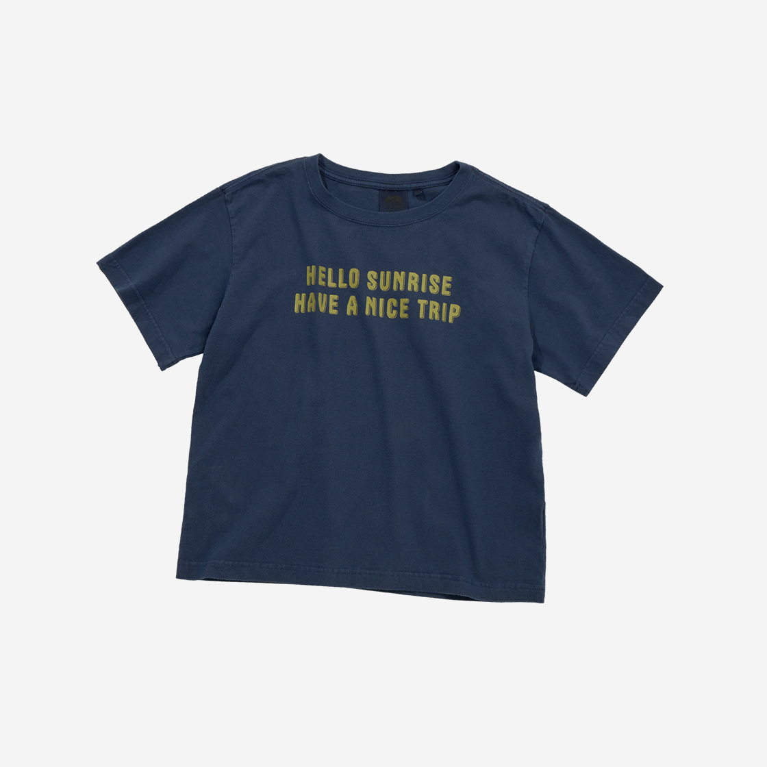 헬로선라이즈 피그먼트 빈티지 타이포 로고 티 우먼 네이비(Hello Sunrise P-dyed VTG Typo Logo Tee W Navy) - 3