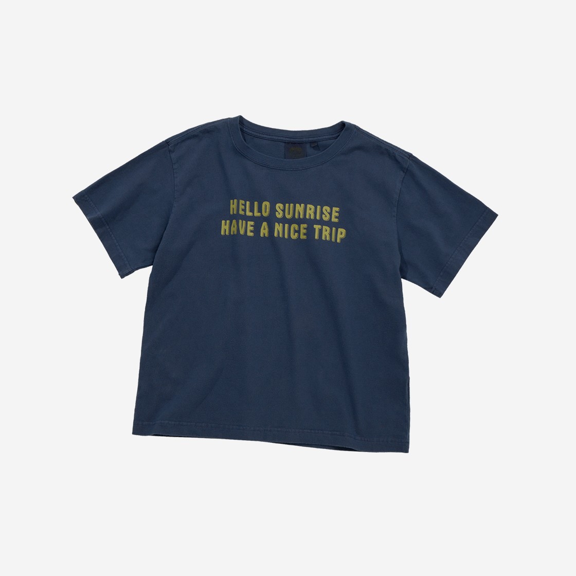 Hello Sunrise P-dyed VTG Typo Logo Tee W Navy 상세 이미지 3