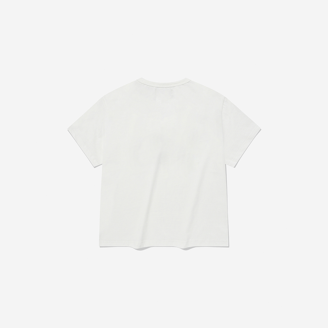 카락터 우먼 스탬프 크롭 하프 티셔츠 오프 화이트(Karactor Woman Stamp Crop Half T-Shirt Off White) - 2