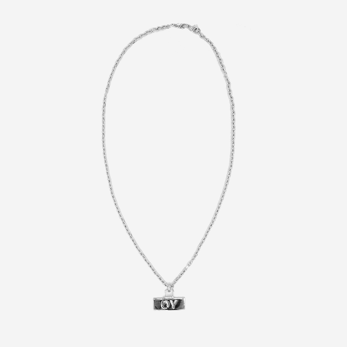 OY Square Logo Necklace 상세 이미지 1