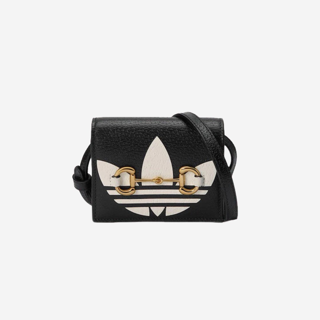 Gucci x Adidas Card Case With Horsebit Black 상세 이미지 1