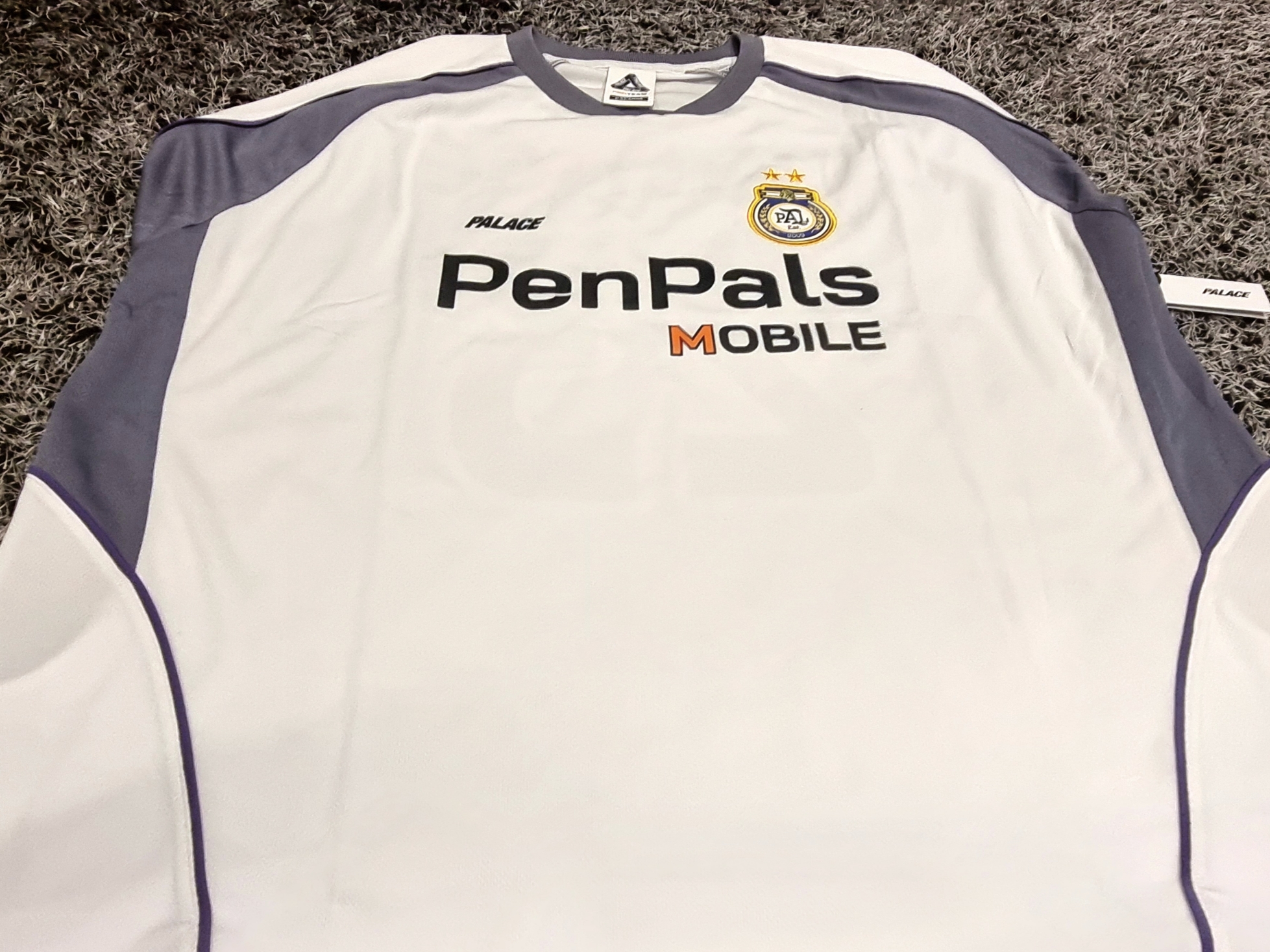 Palace Pen Pals Jersey White - 24SS 착용 스타일 - 2