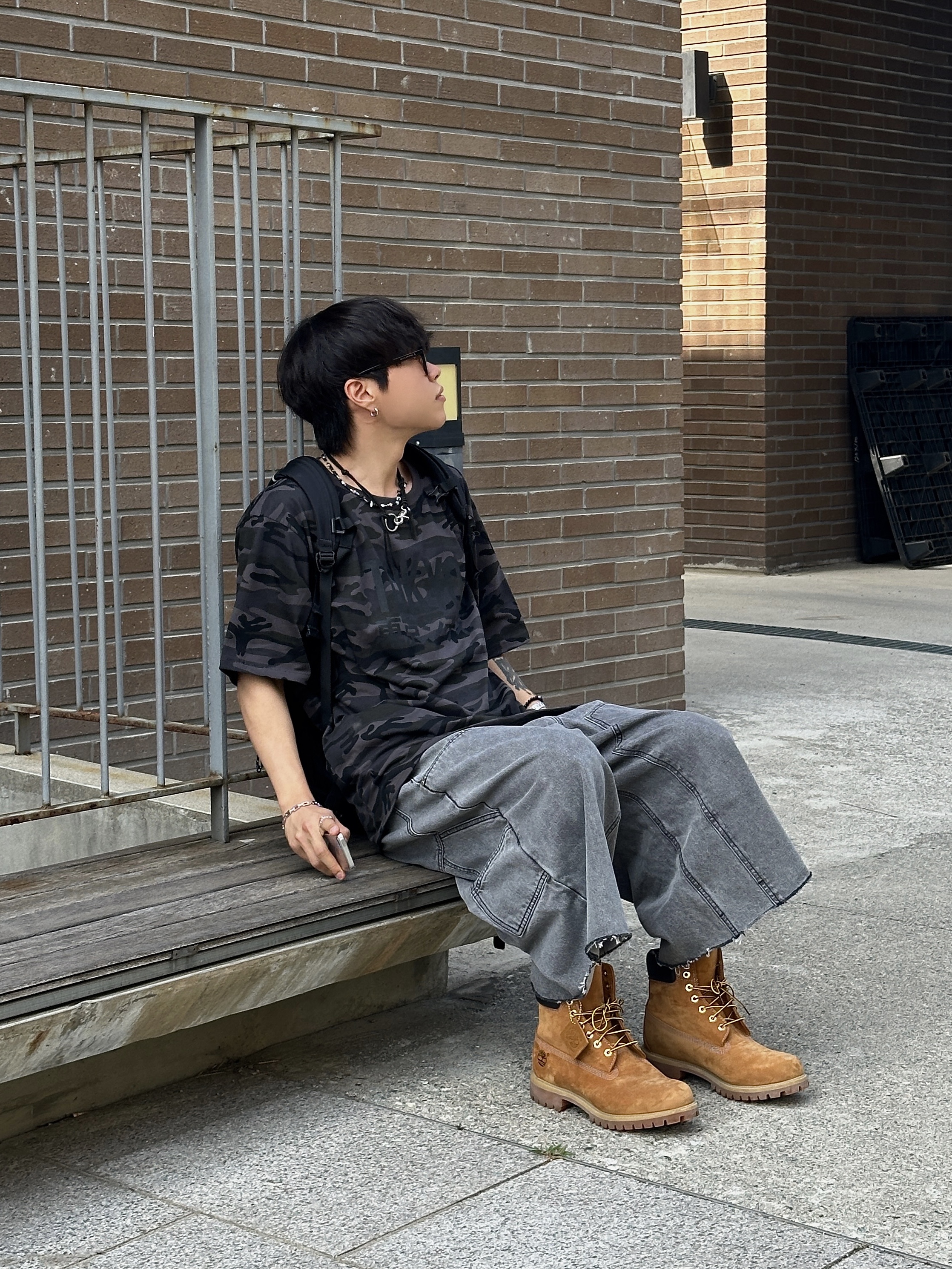 Timberland Premium 6 inch Waterproof Boot Wheat Nubuck - Wide 착용 스타일 - 5