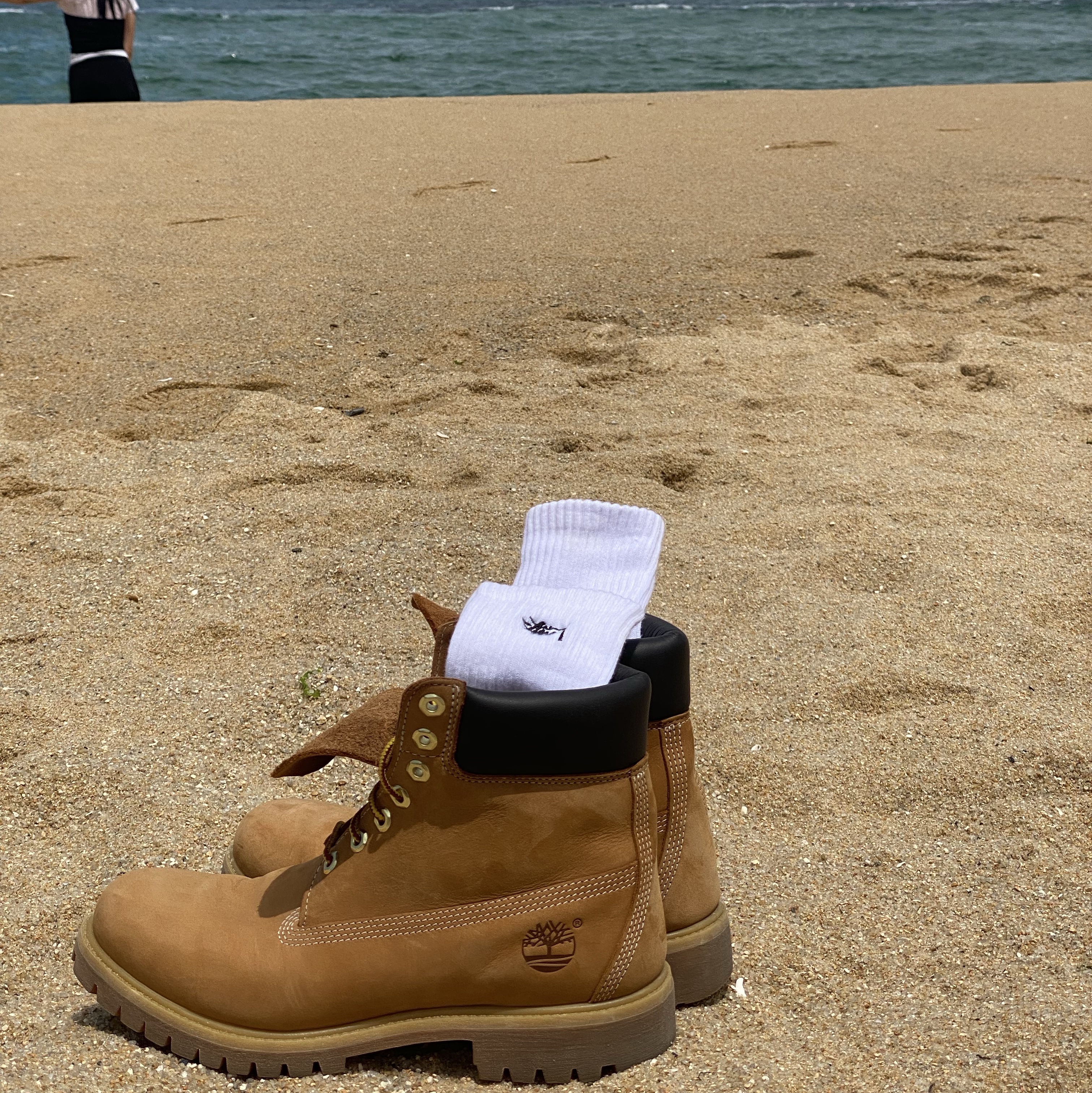 Timberland Premium 6 inch Waterproof Boot Wheat Nubuck - Wide, Stussy Small Stock Crew Socks White (3 Pack) 착용 스타일