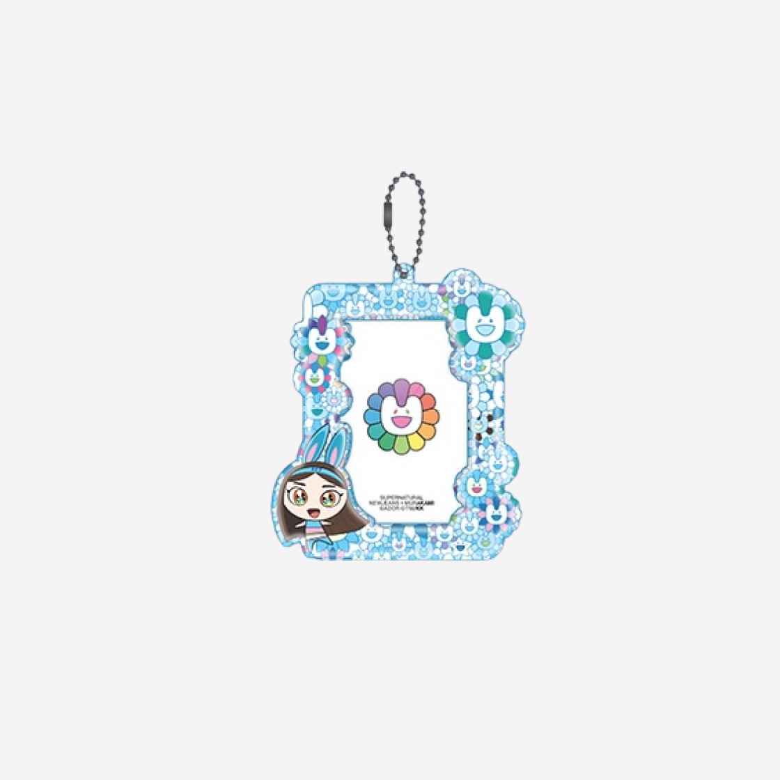 NewJeans x Murakami Photo Card Holder Keyring Minji Blue 상세 이미지 1