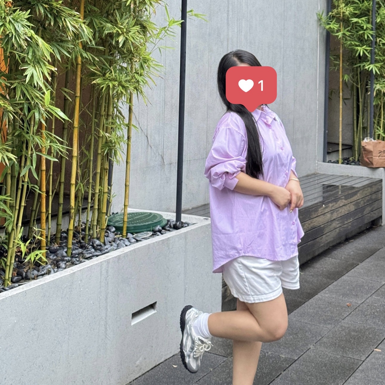 Fila Echappe MS Silver Moon 착용 스타일