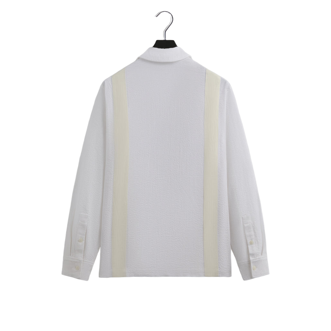 Kith Seersucker Long Sleeve Boxy Collared Overshirt White 상세 이미지 2