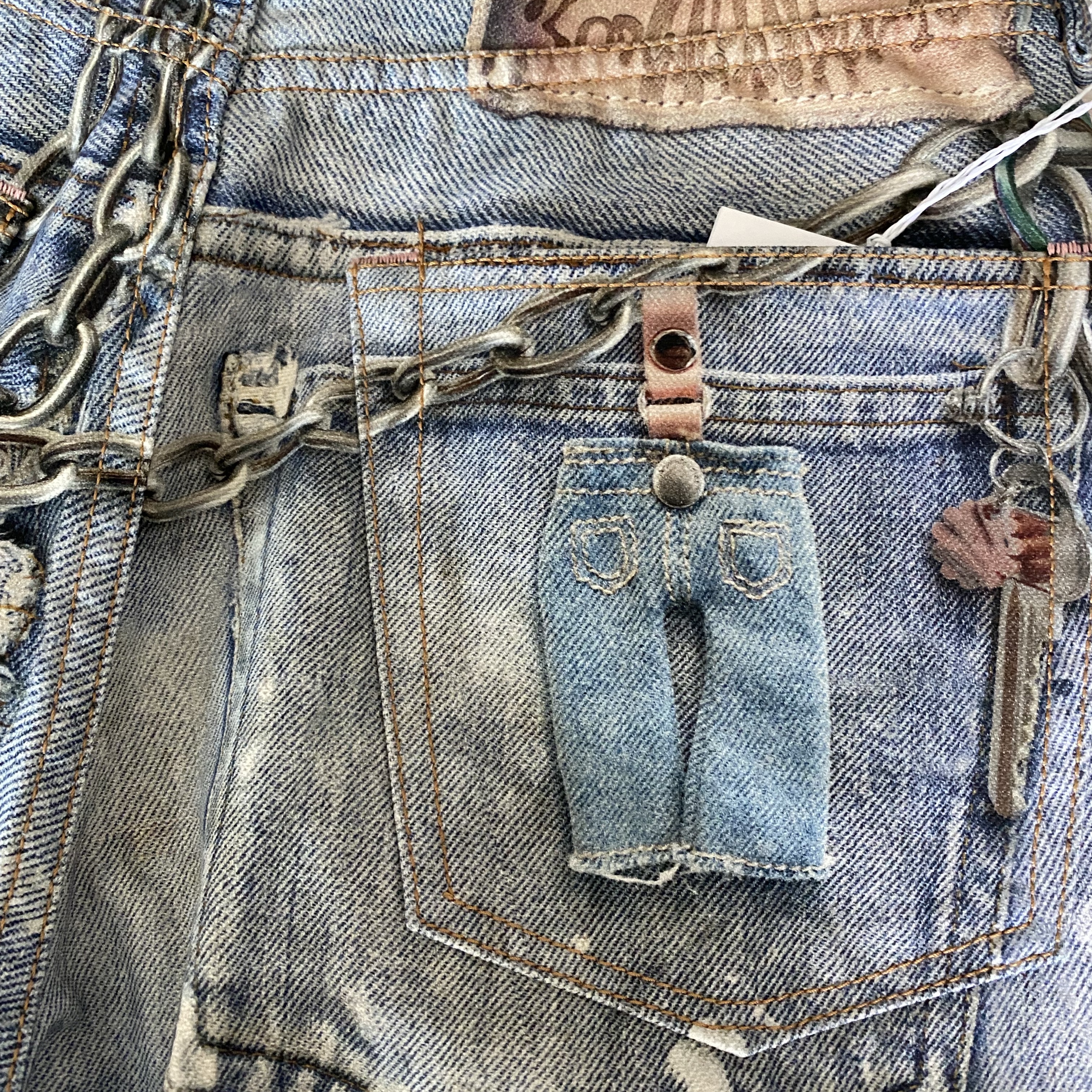 (W) Acne Studios Baggy Fit Jeans 1981F Mid Blue 착용 스타일 - 3