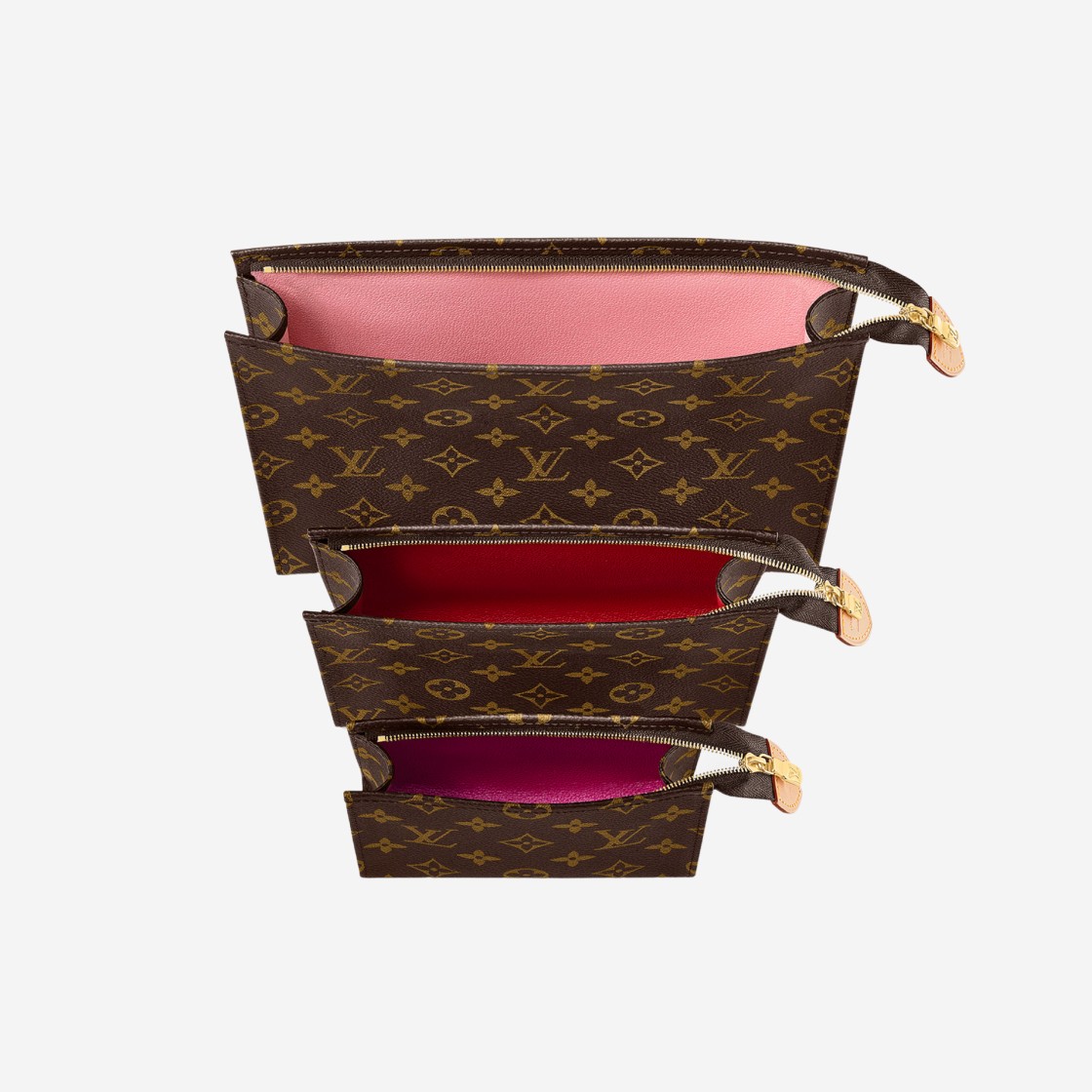 Louis Vuitton Trio Toilet Pouch Monogram Coated Canvas 상세 이미지 2