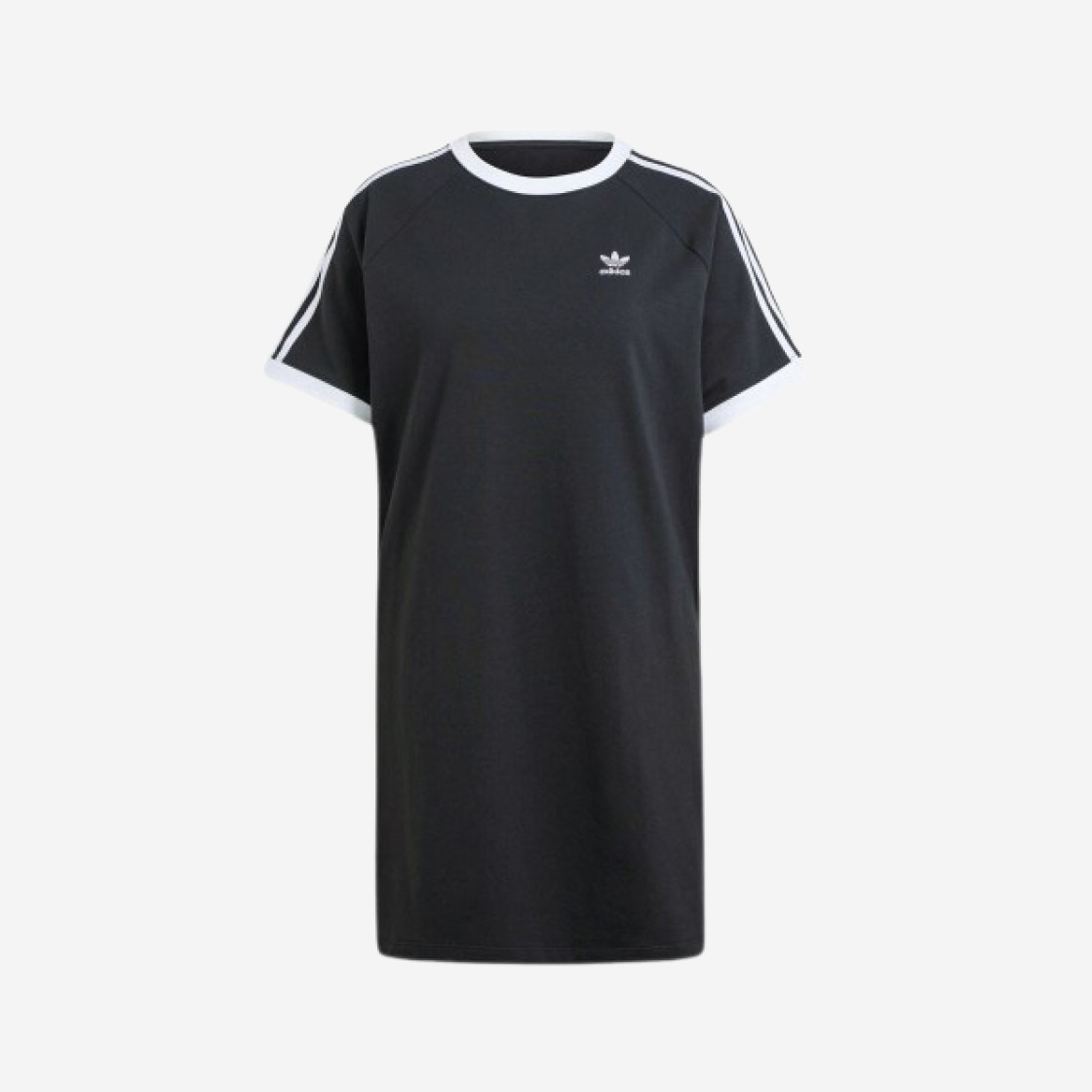 (W) Adidas 3-Stripes Reglan Dress Black - KR Sizing 상세 이미지 1