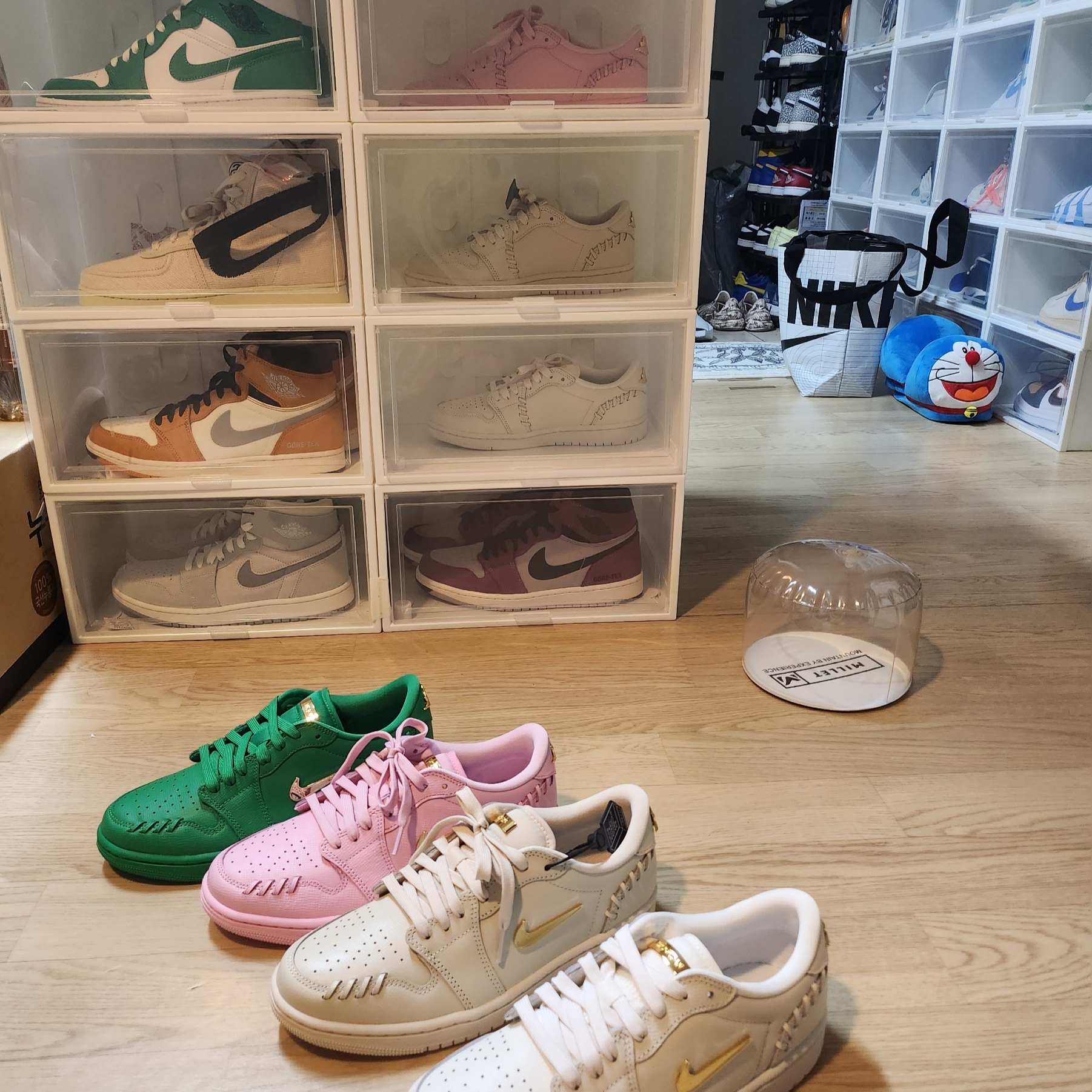 (W) Jordan 1 Low Method of Make Sail Metallic Gold 착용 스타일 - 2