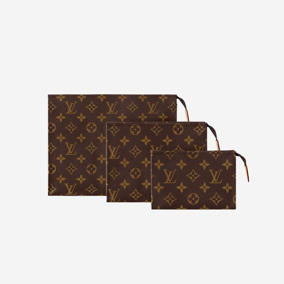 Louis Vuitton Trio Toilet Pouch Monogram Coated Canvas 상세 이미지 1