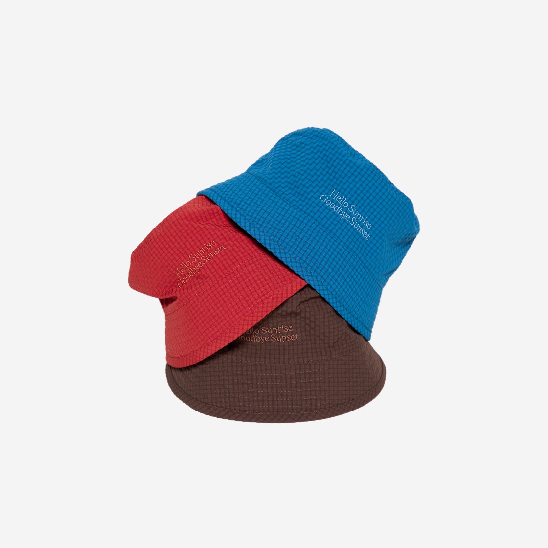 Hello Sunrise Classic Typo Bucket Hat Brown 상세 이미지 4