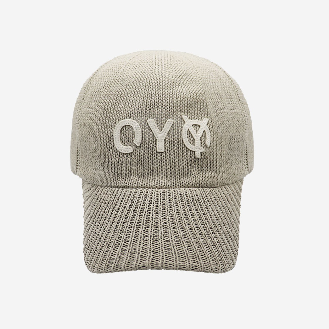 OY Knit Logo Cap Beige 상세 이미지 1