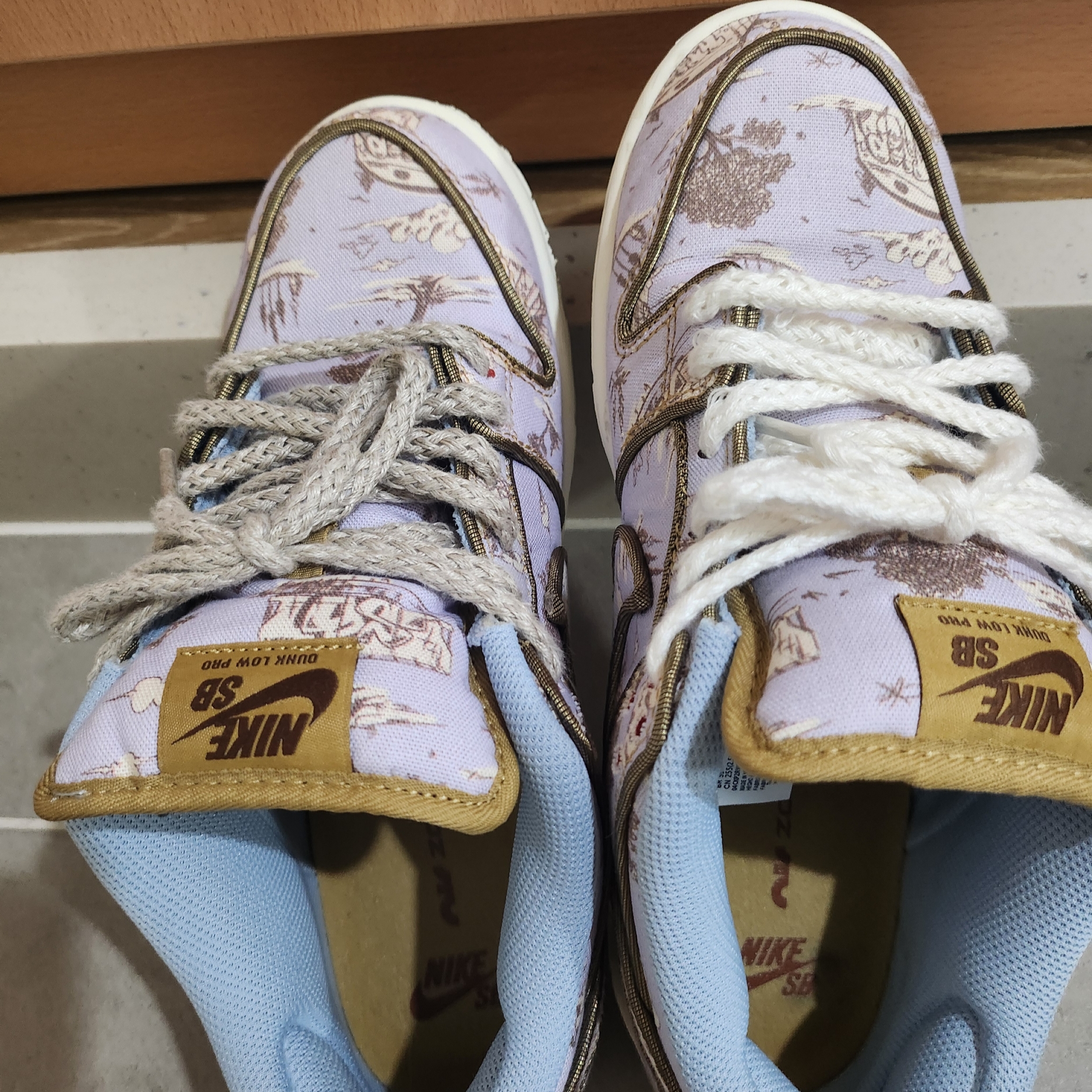 Nike SB Dunk Low Pro Premium Toile 착용 스타일