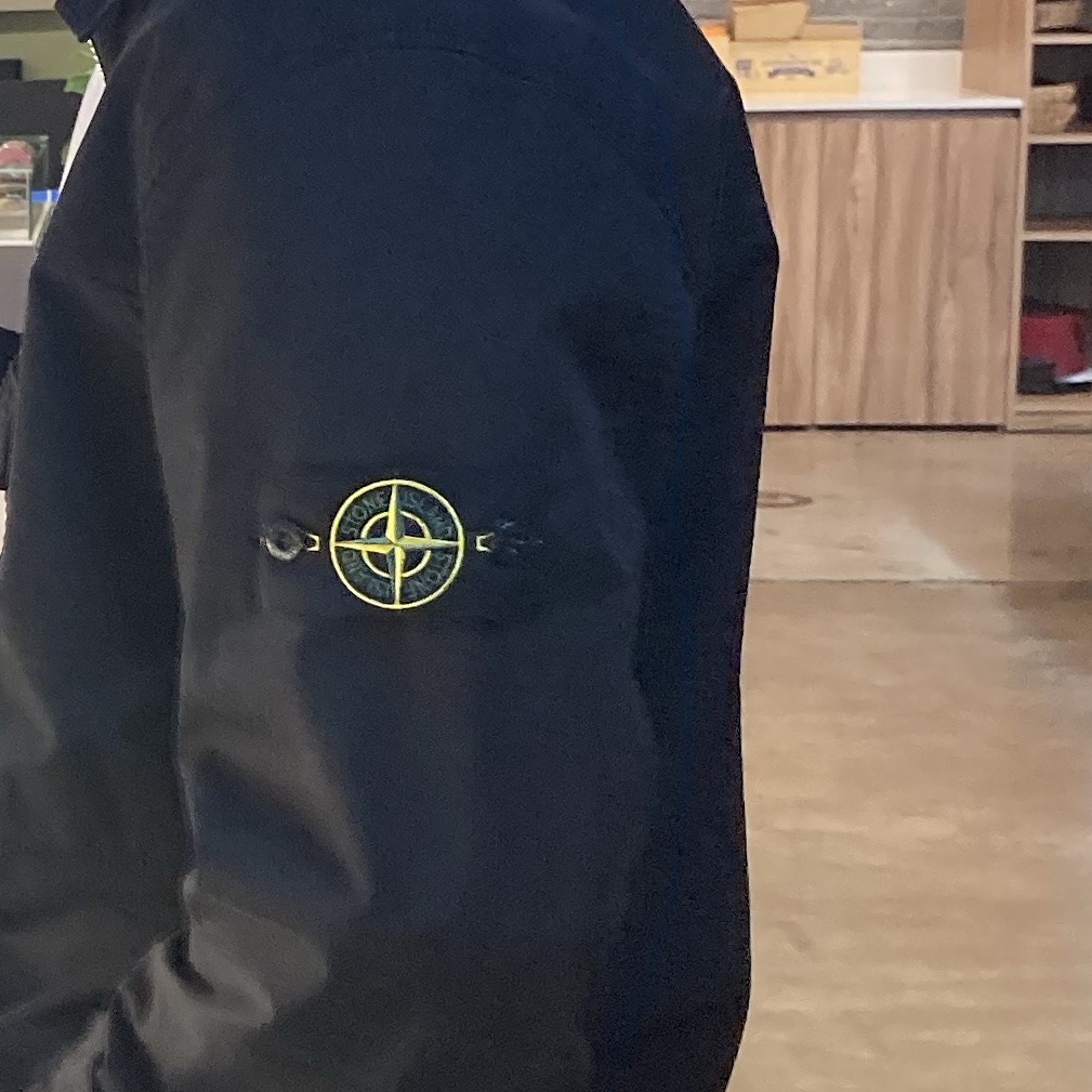 Stone Island 10210 Supima Cotton Twill Stretch-TC Overshirt Black - 24SS 착용 스타일