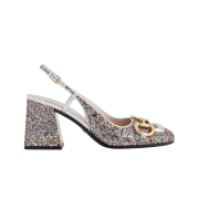 (W) Gucci Horsebit Lovelight Mid-Heel Pumps Multicolor