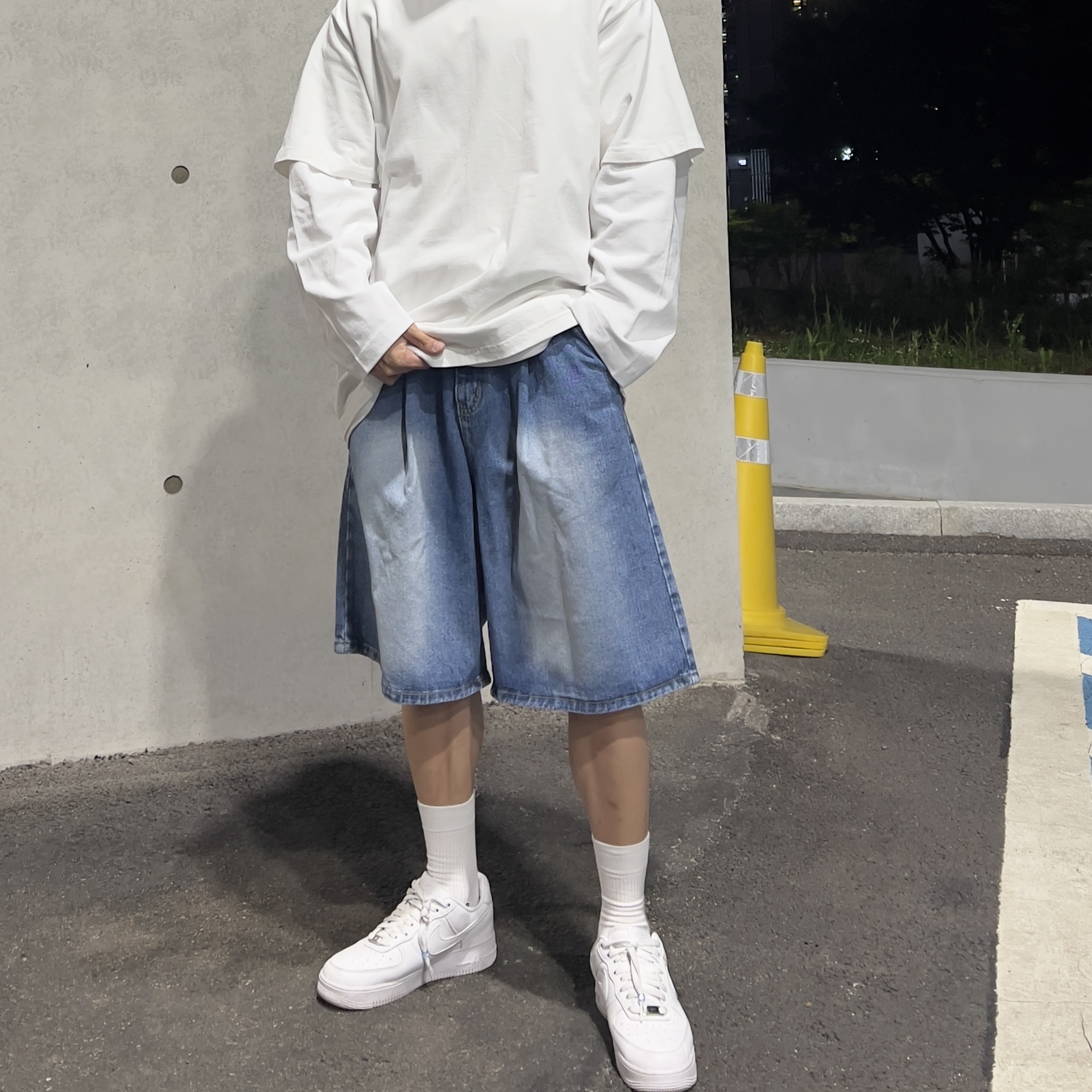 Nike Air Force 1 '07 Low White, Nike x Supreme Air Force 1 Low White 착용 스타일 - 5