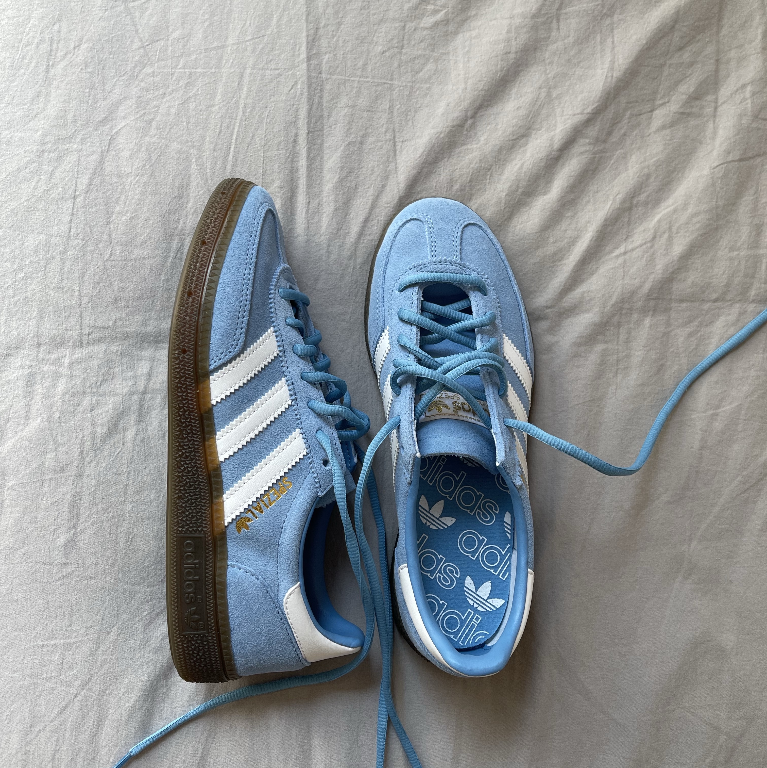 Adidas Spezial Handball Light Blue 착용 스타일 - 1