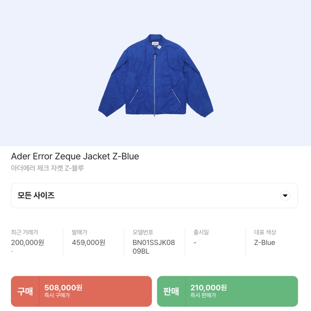 Ader Error Zeque Jacket Z-Blue 착용 스타일 - 2