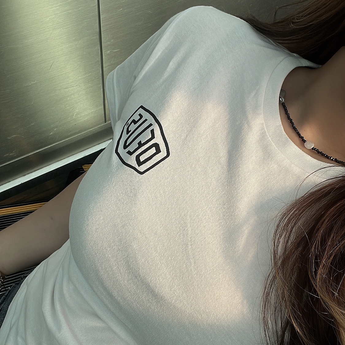 (Kids) Deus Ex Machina College Seoul T-Shirt White 착용 스타일