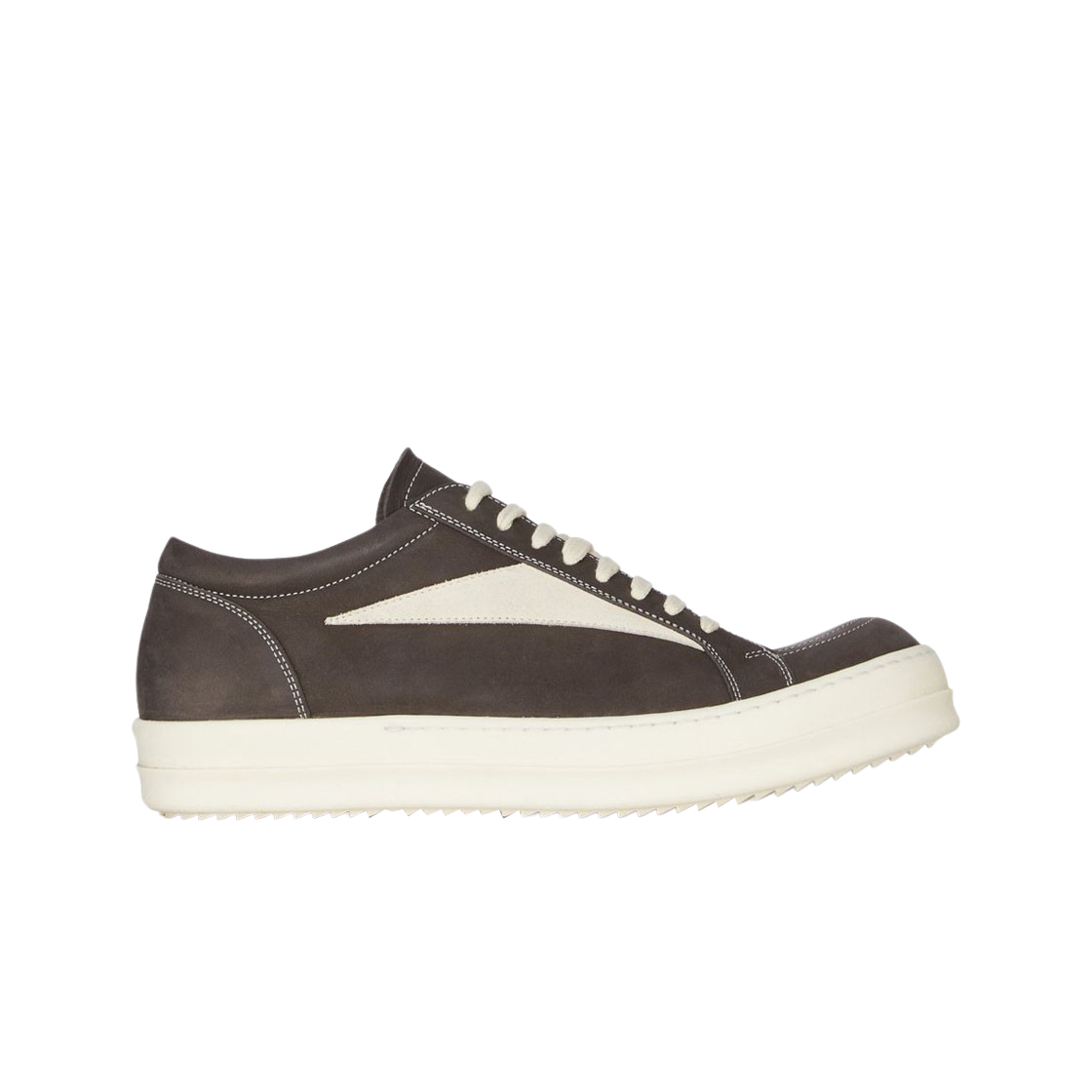 RU02D6897LWNLVS-7811 Rick Owens Porterville Vintage Sneakers Dark Dust Milk