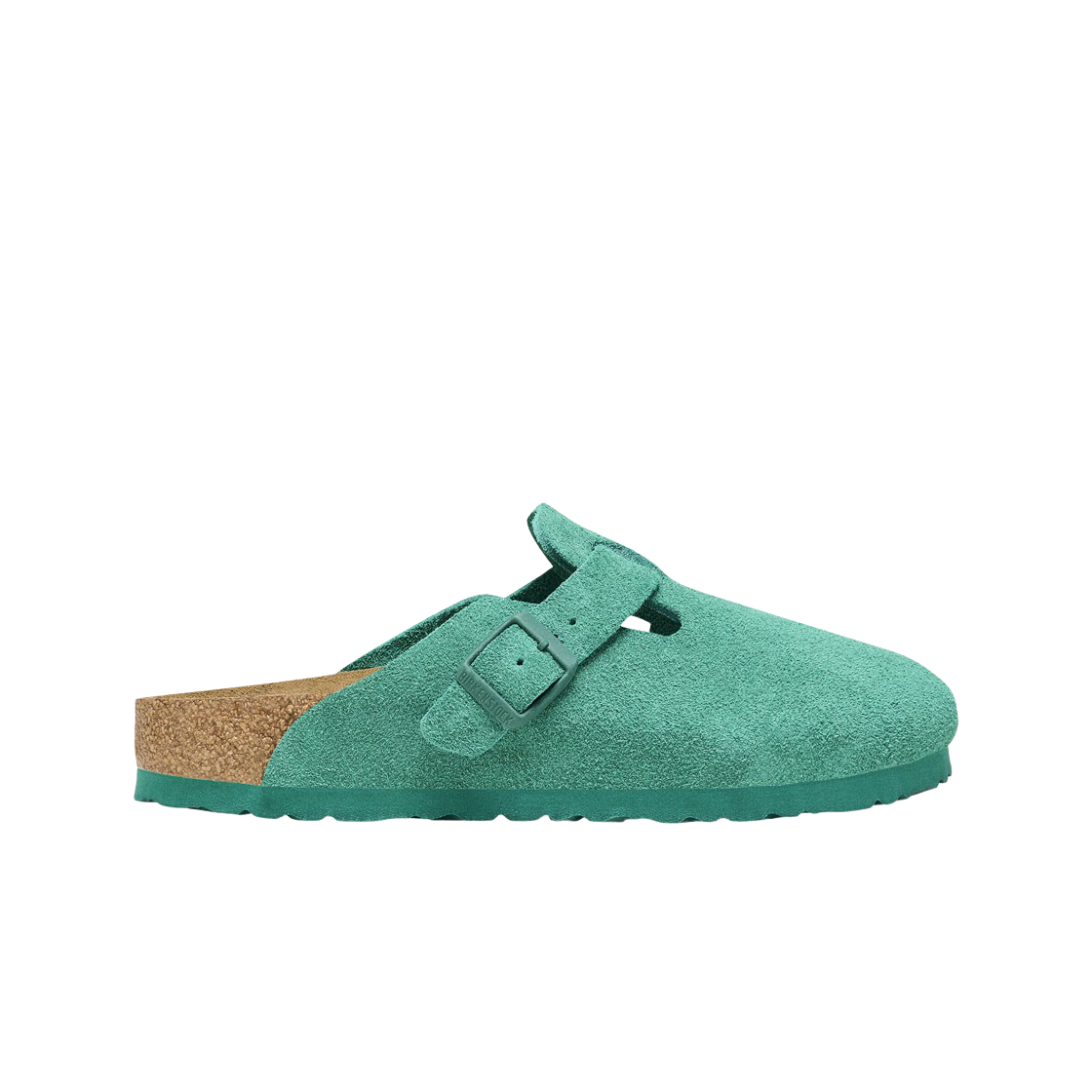 버켄스탁 보스턴 스웨이드 레더 디지털 그린 - 레귤러(Birkenstock Boston Suede Leather Digital Green - Regular)