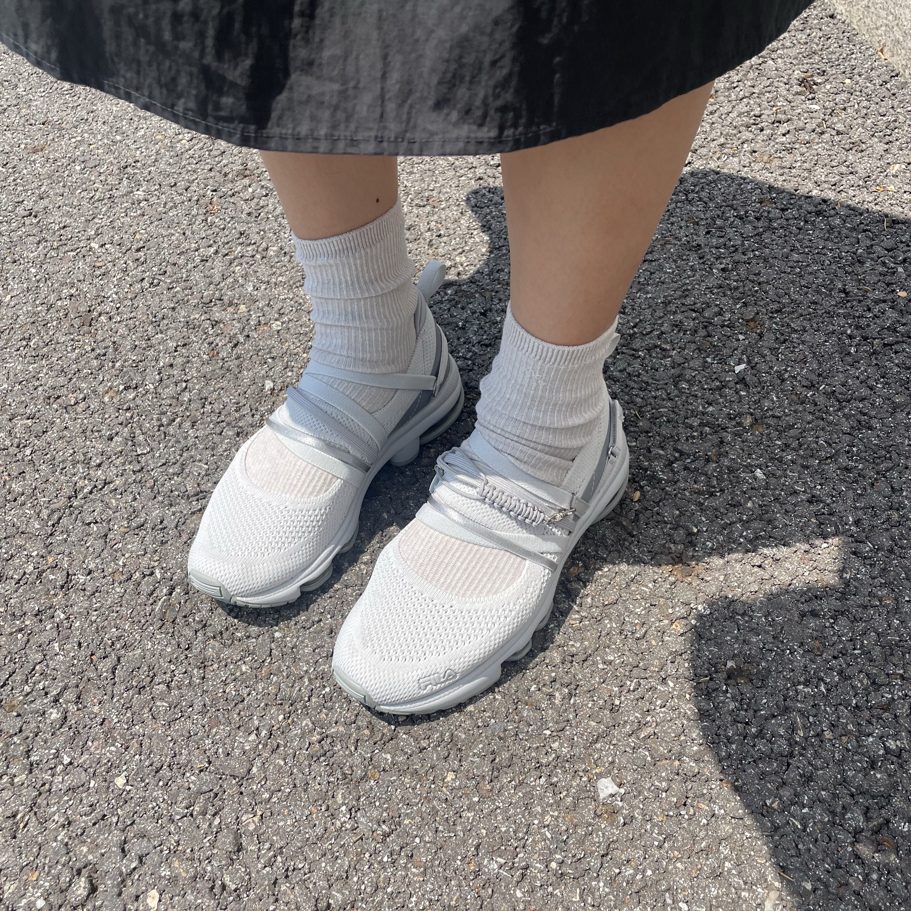 Fila x Ojos RGB Pier 3.0 MJ Grey 착용 스타일 - 1