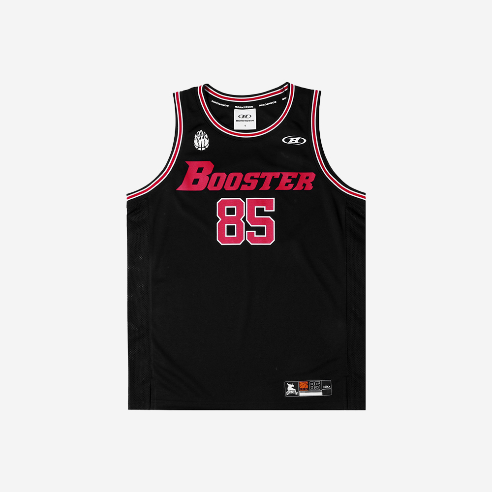 본투윈 85 부스터 메쉬 저지 슬리브리스 블랙(BORN TO WIN 85 Booster Mesh Jersey Sleeveless Black)