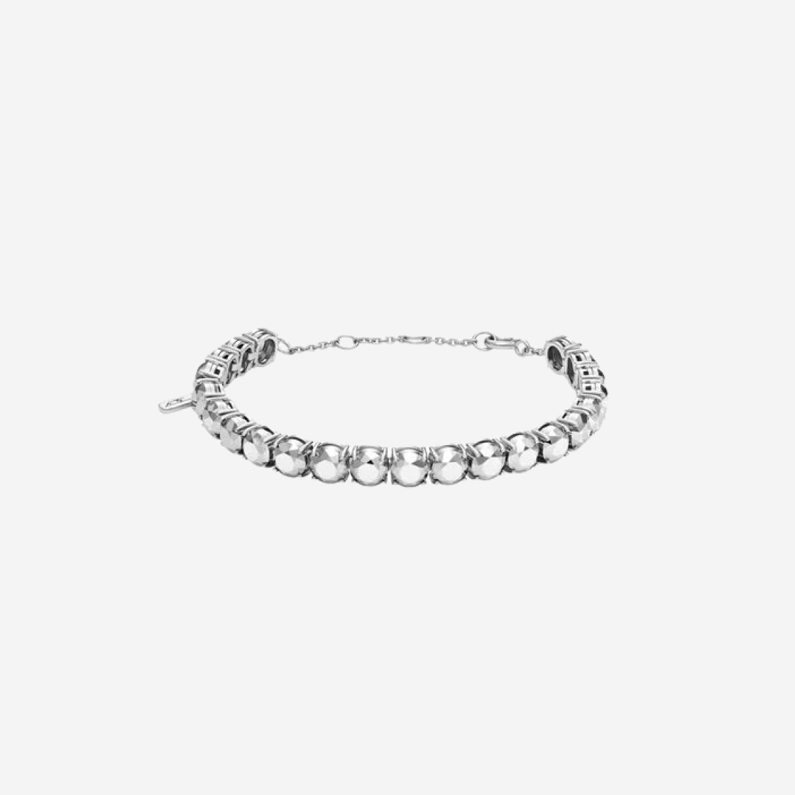 (W) Diesel Dl1354 Sterling Diamond Cut Bracelet Silver 상세 이미지 1