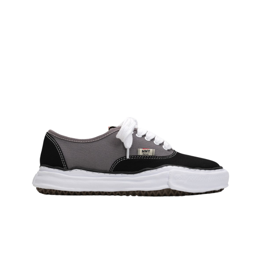 Maison Mihara Yasuhiro Baker OG Sole Bicolor Canvas Low-top Sneakers Black Grey