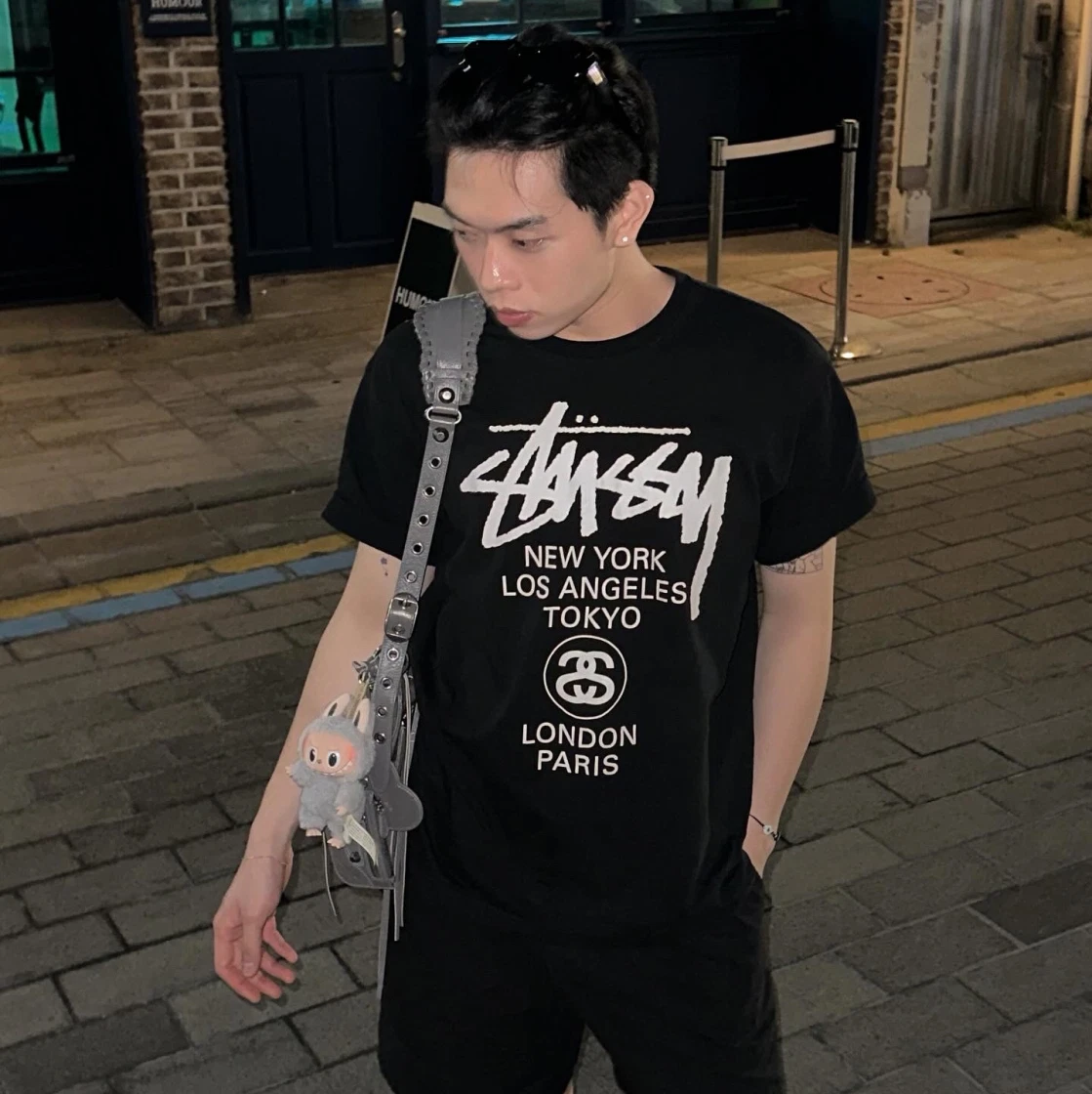 스투시 월드투어 티셔츠 블랙 | Stussy | KREAM Stussy World Tour T-Shirt Black