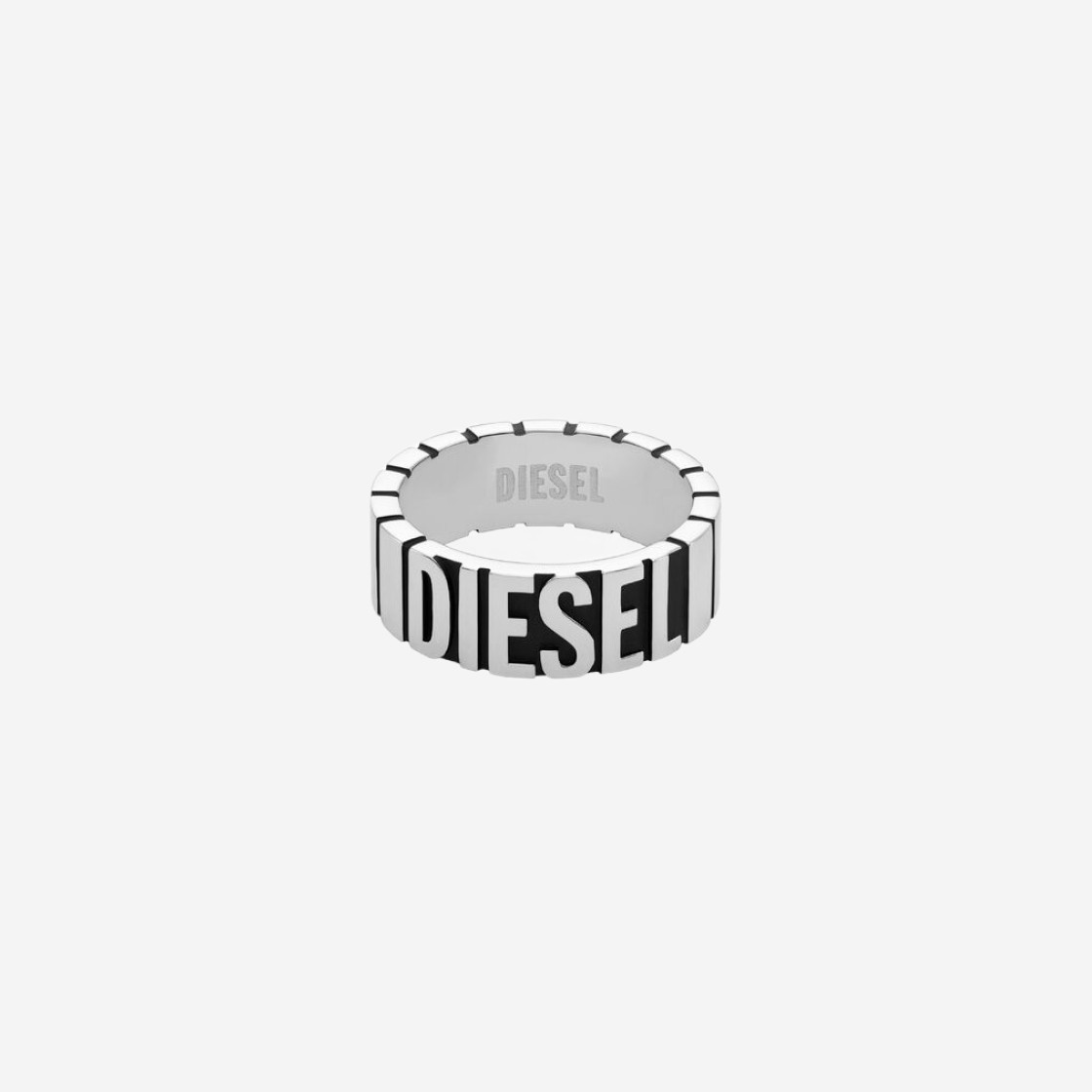 Diesel Dx1387 Stainless Steel Band Ring Grey 상세 이미지 1